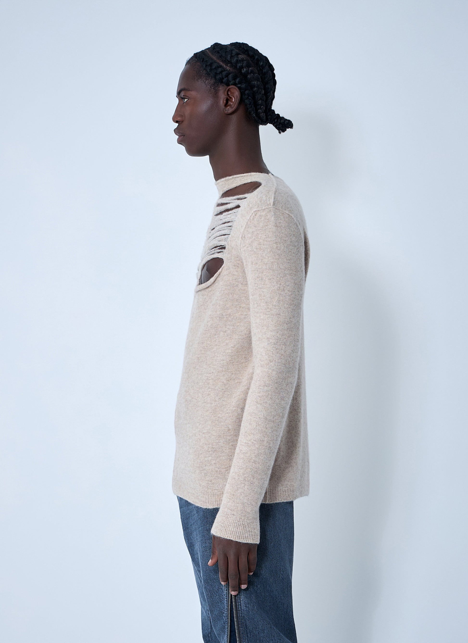 Rick Owens Men Wool-Blend Knit Top RICK OWENS