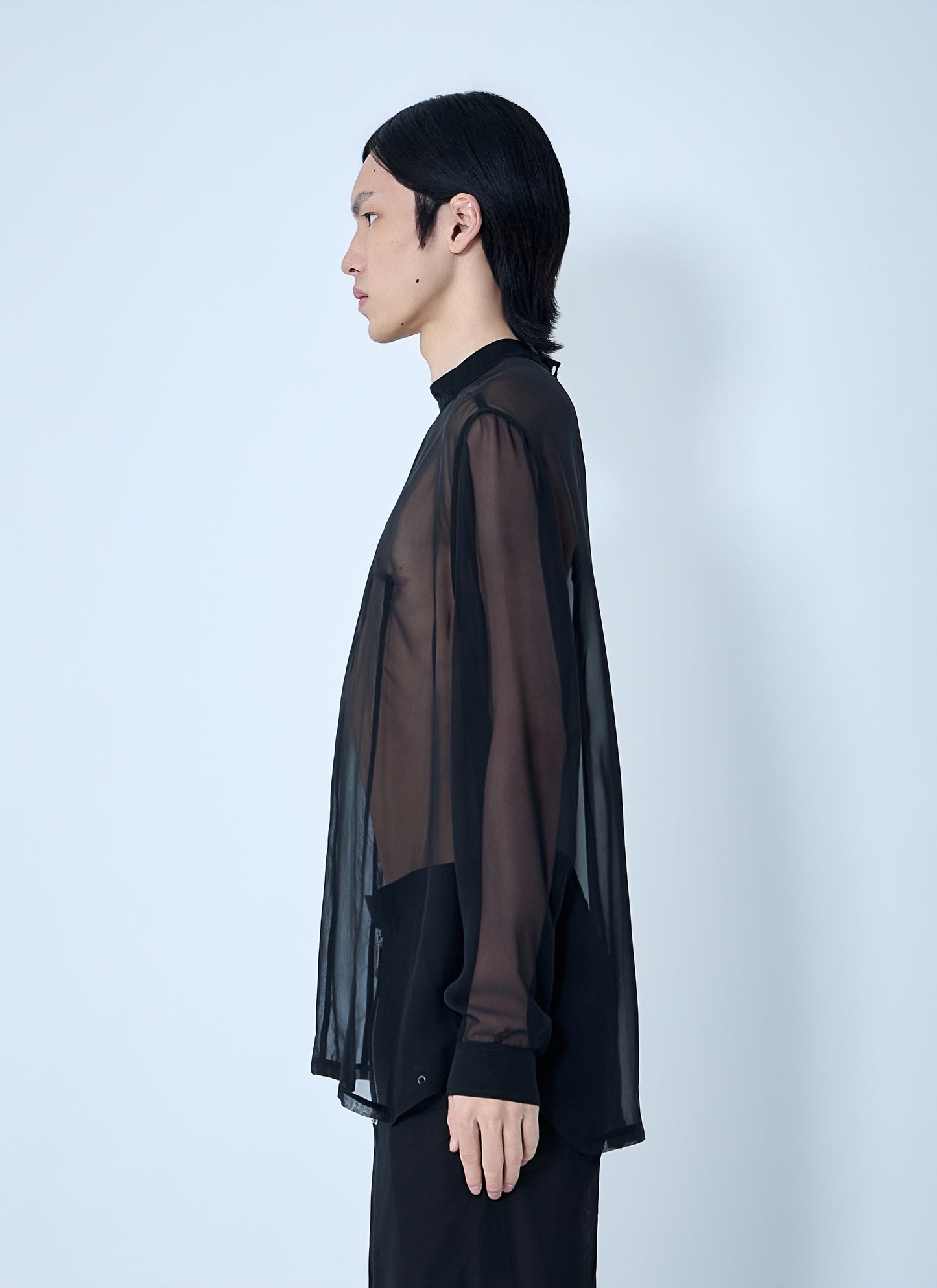 Rick Owens Men Sheer Panel Shirt RICK OWENS