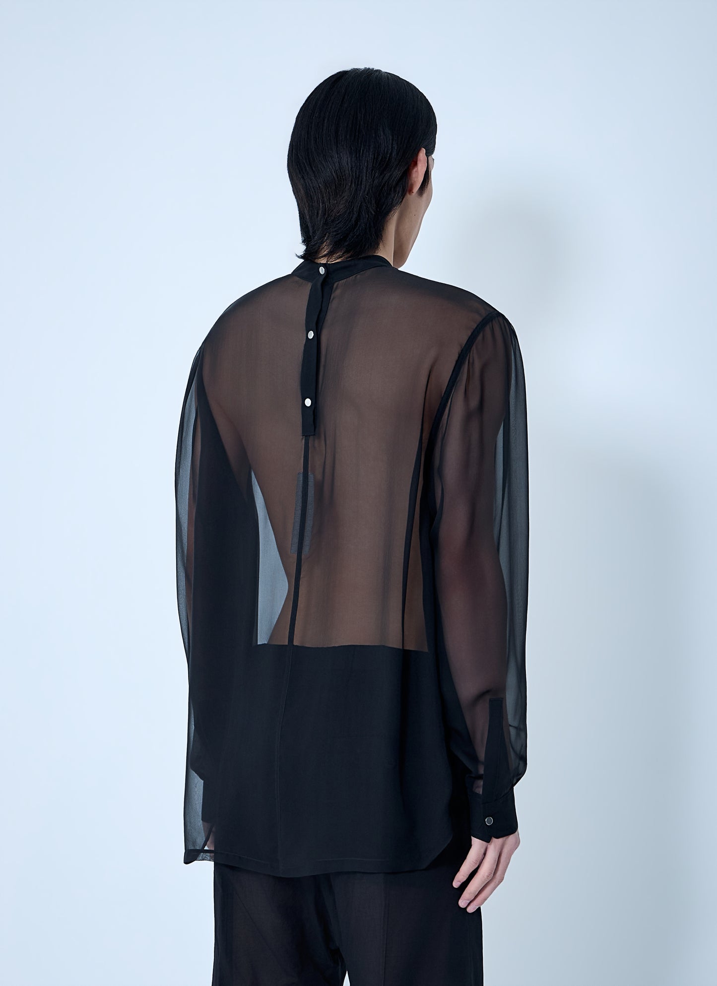 Rick Owens Men Sheer Panel Shirt RICK OWENS