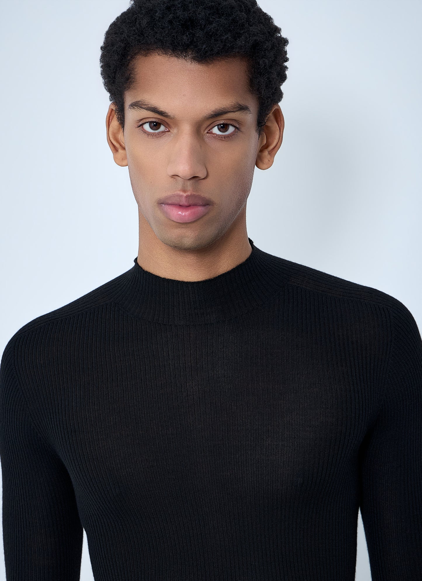Rick Owens Men Ribbed Knit Long Sleeve Top RICK OWENS