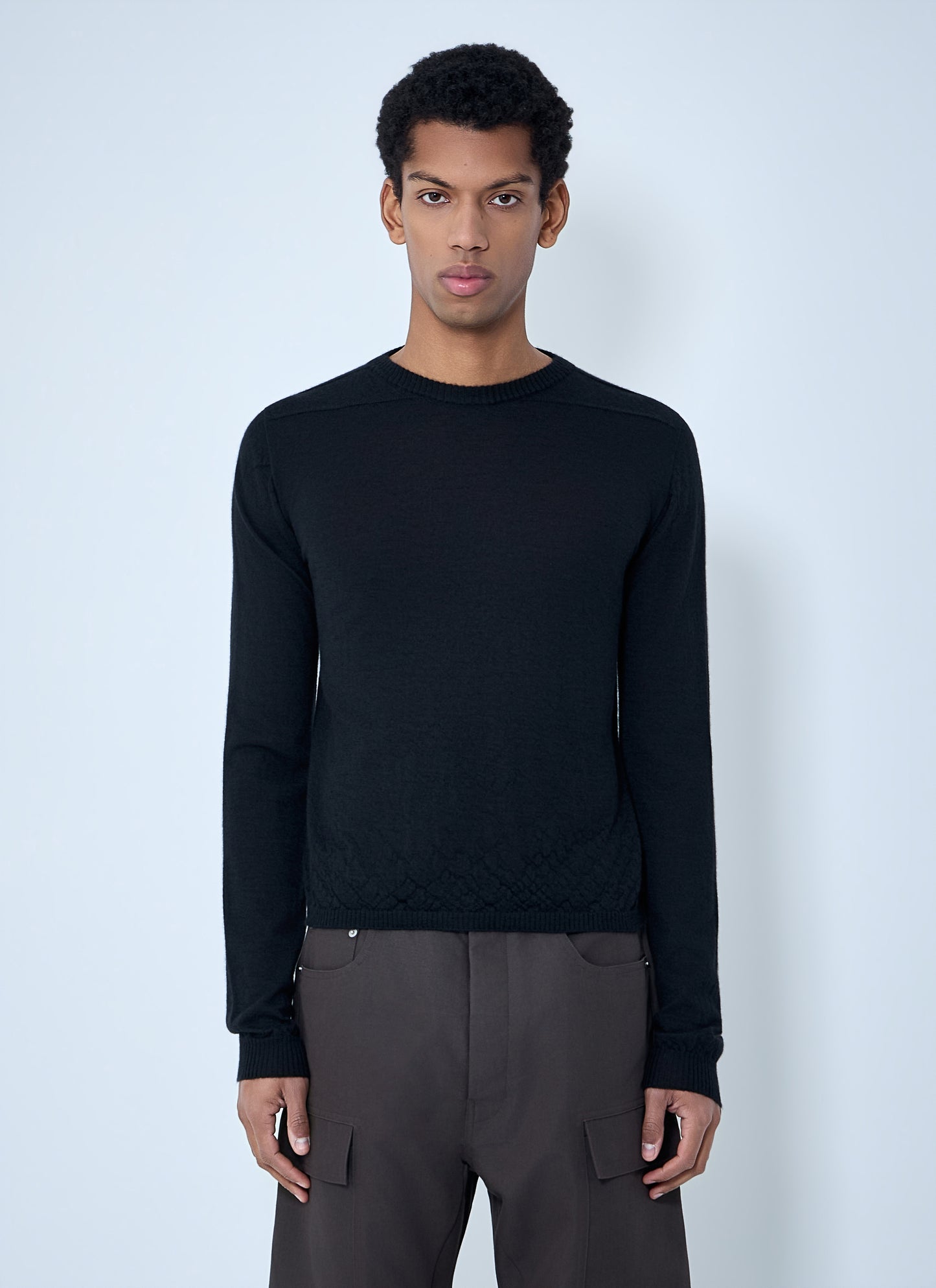Rick Owens Men Fine Knit Wool Sweater RICK OWENS
