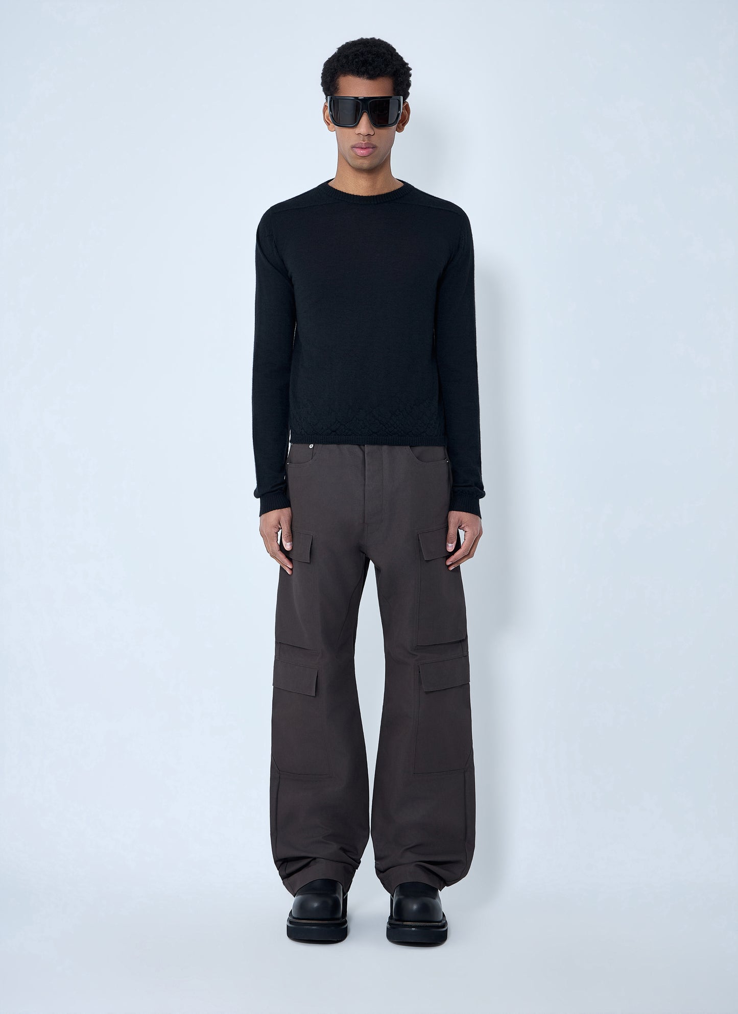 Rick Owens Men Fine Knit Wool Sweater RICK OWENS