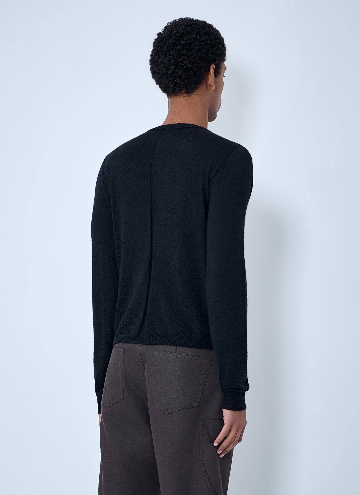 Rick Owens Men Fine Knit Wool Sweater RICK OWENS