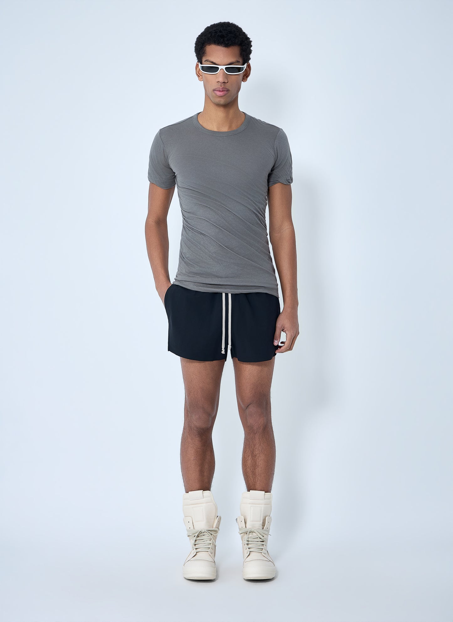 Rick Owens Men Elasticated Waistband Shorts RICK OWENS