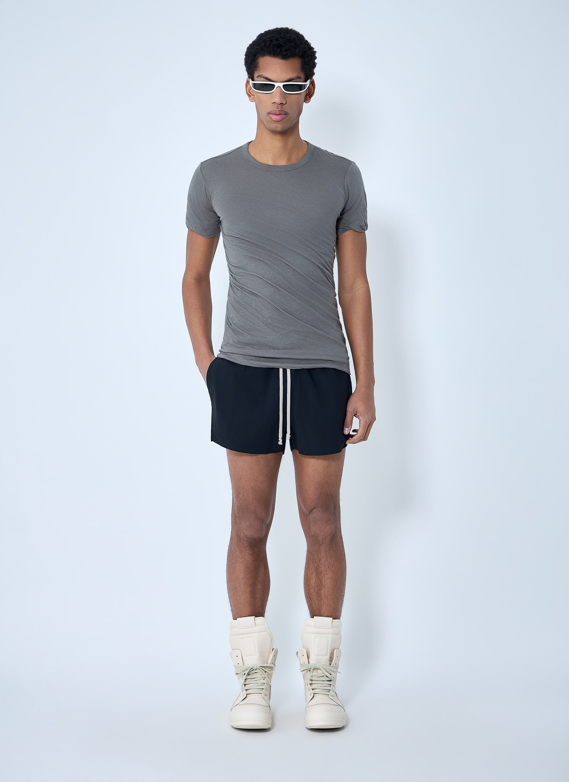 Rick Owens Men Elasticated Waistband Shorts RICK OWENS