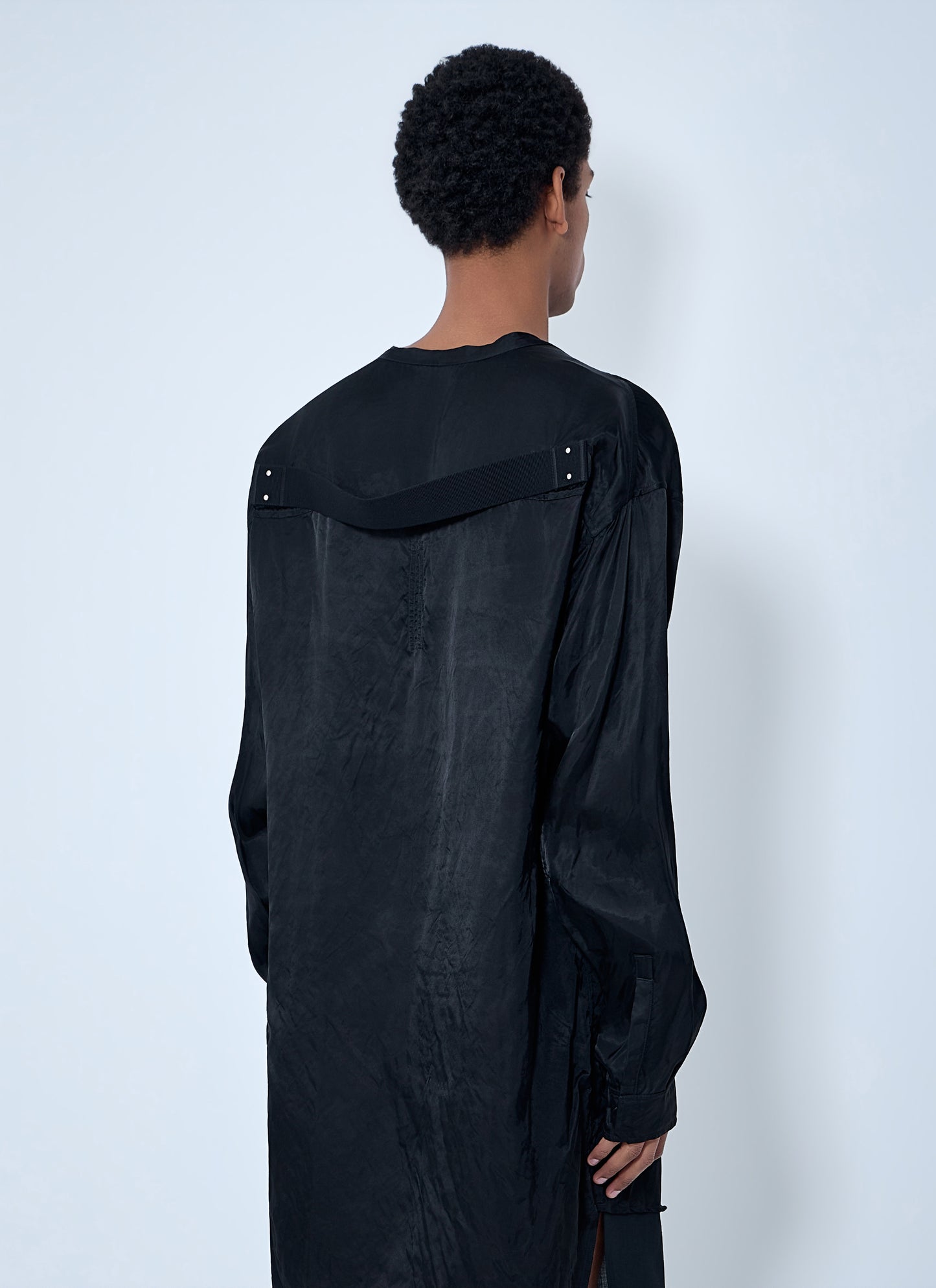 Rick Owens Men Oversized V-Neck Shirt RICK OWENS