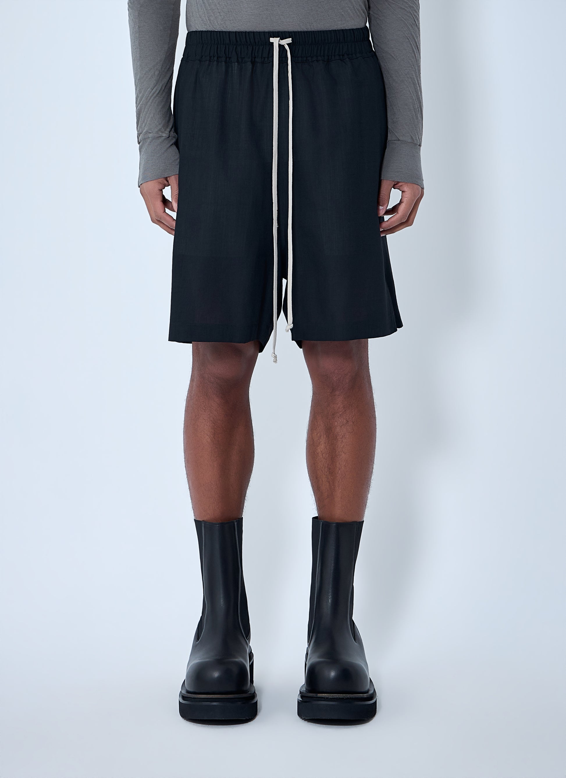 Rick Owens Men Drawstring Relaxed Fit Shorts RICK OWENS
