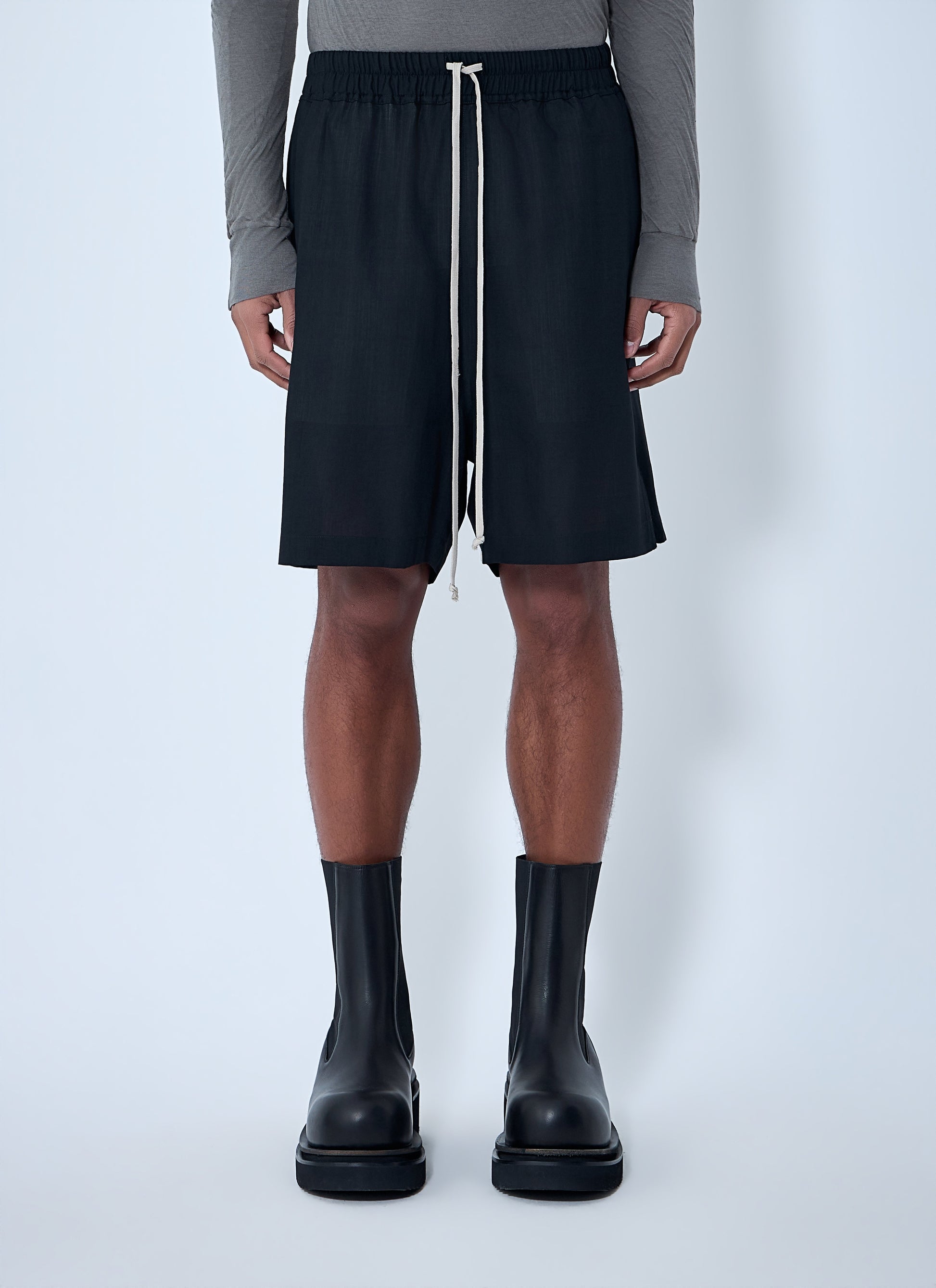 Rick Owens Men Drawstring Relaxed Fit Shorts RICK OWENS