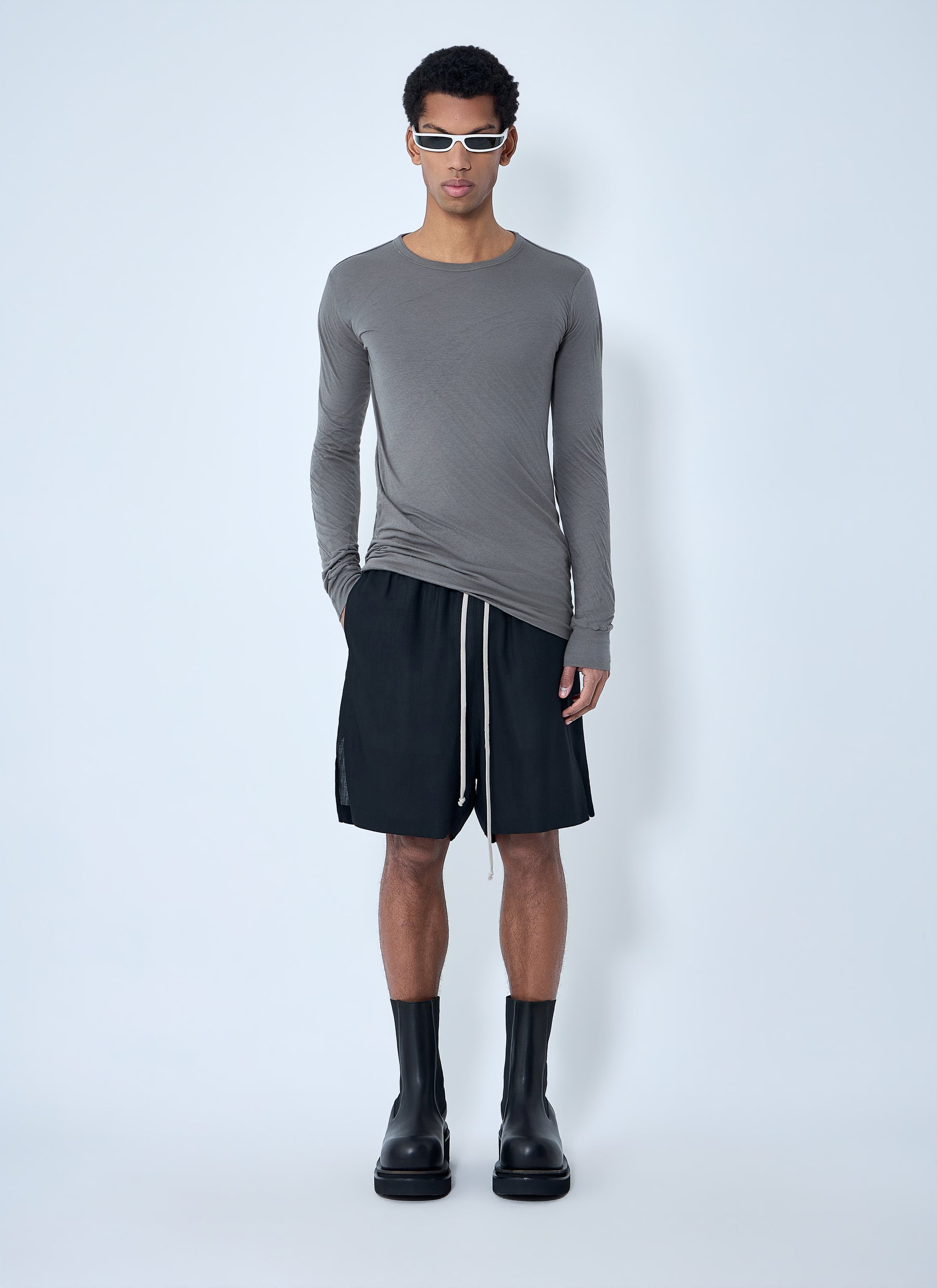 Rick Owens Men Drawstring Relaxed Fit Shorts RICK OWENS