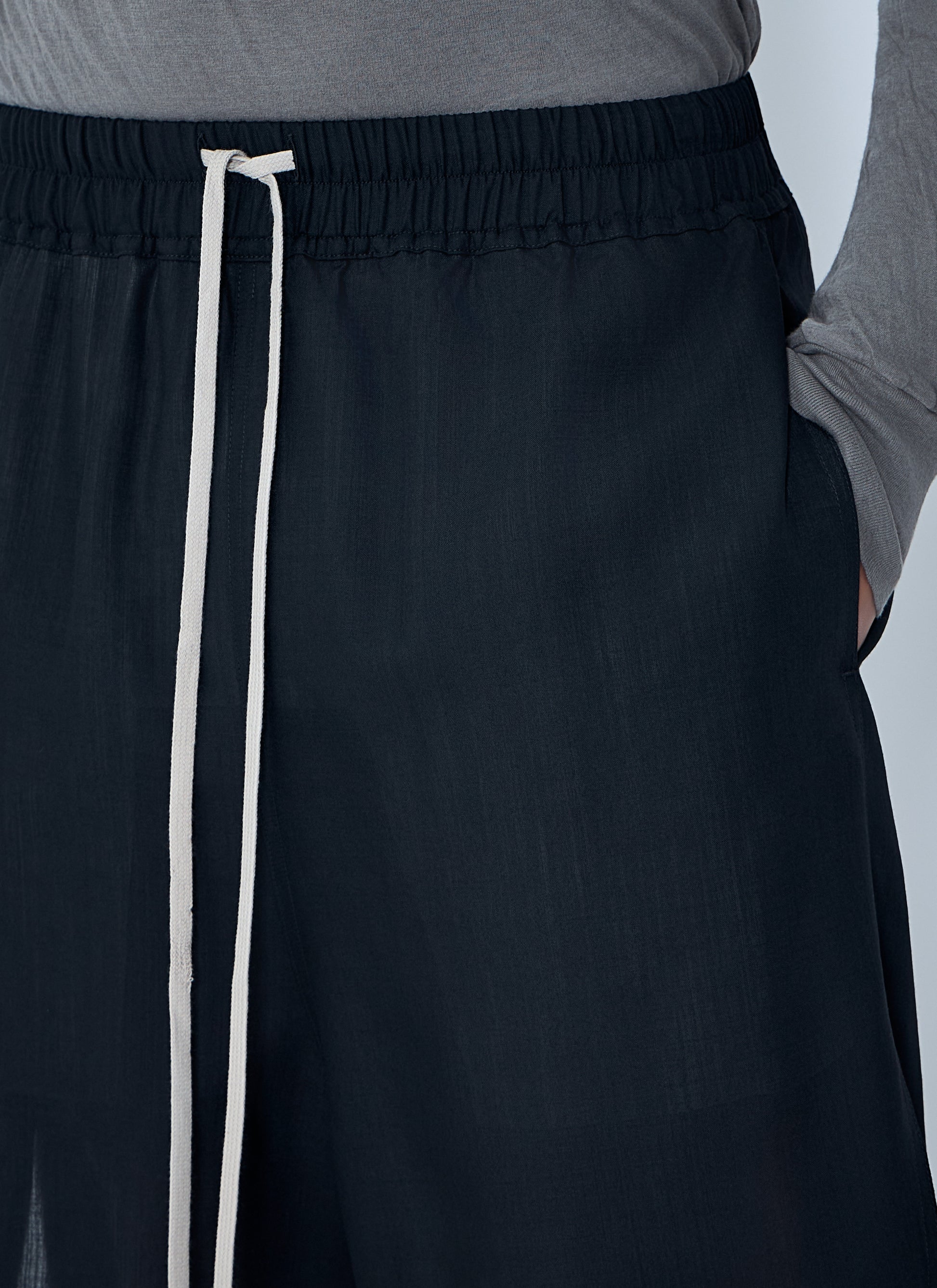 Rick Owens Men Drawstring Relaxed Fit Shorts RICK OWENS