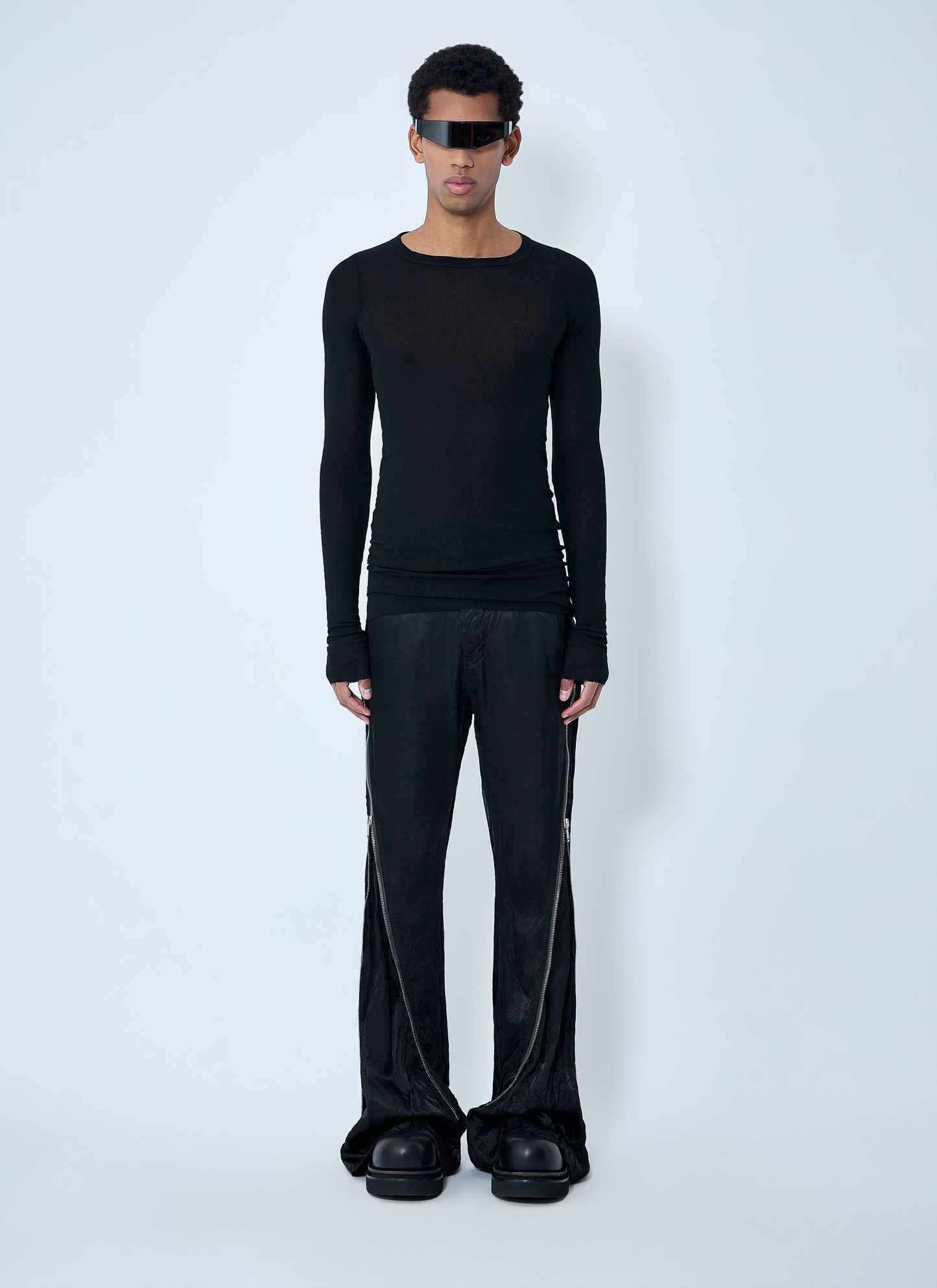 Rick Owens Men Ribbed Long Sleeve Top RICK OWENS