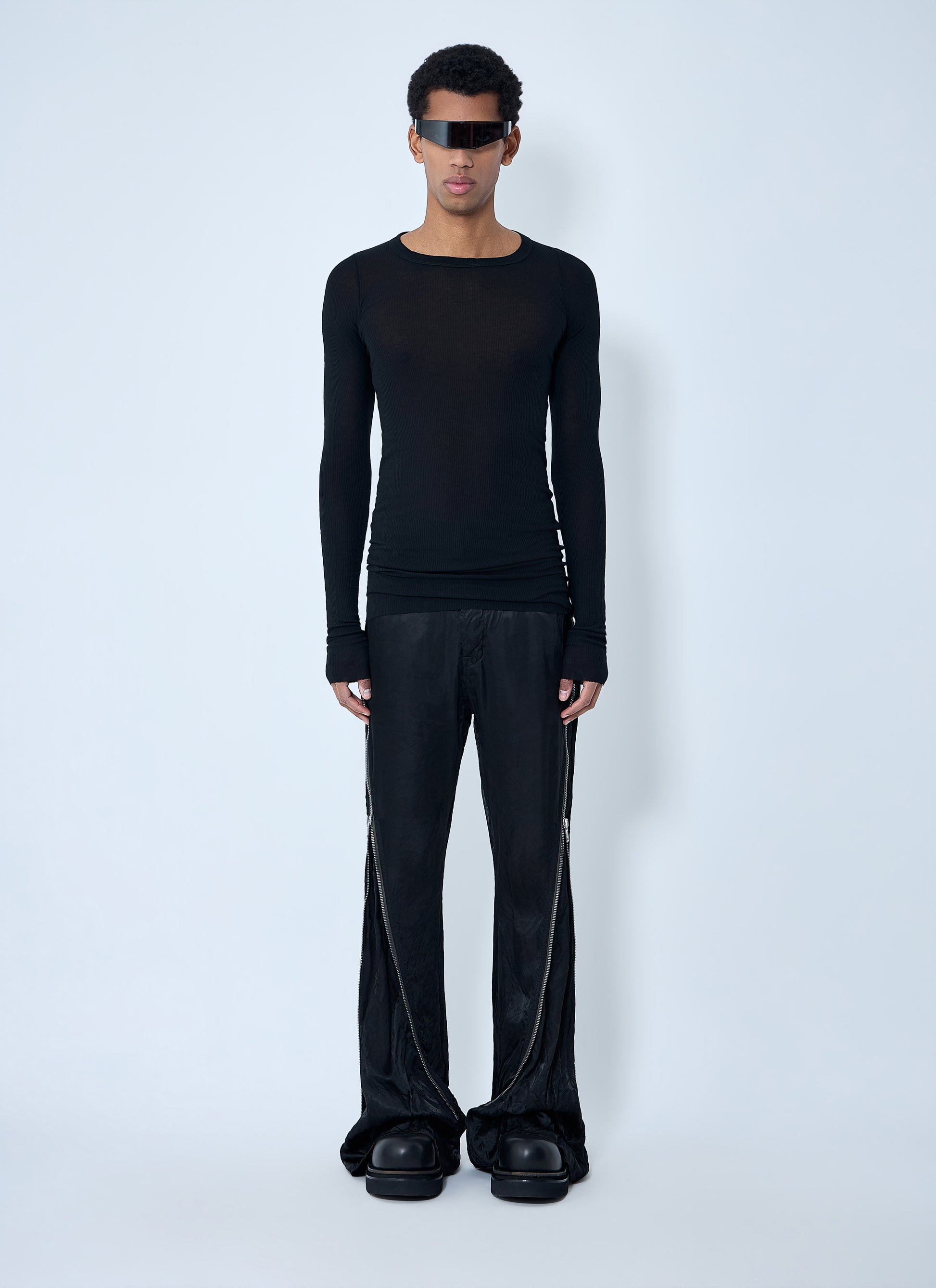 Rick Owens Men Ribbed Long Sleeve Top RICK OWENS