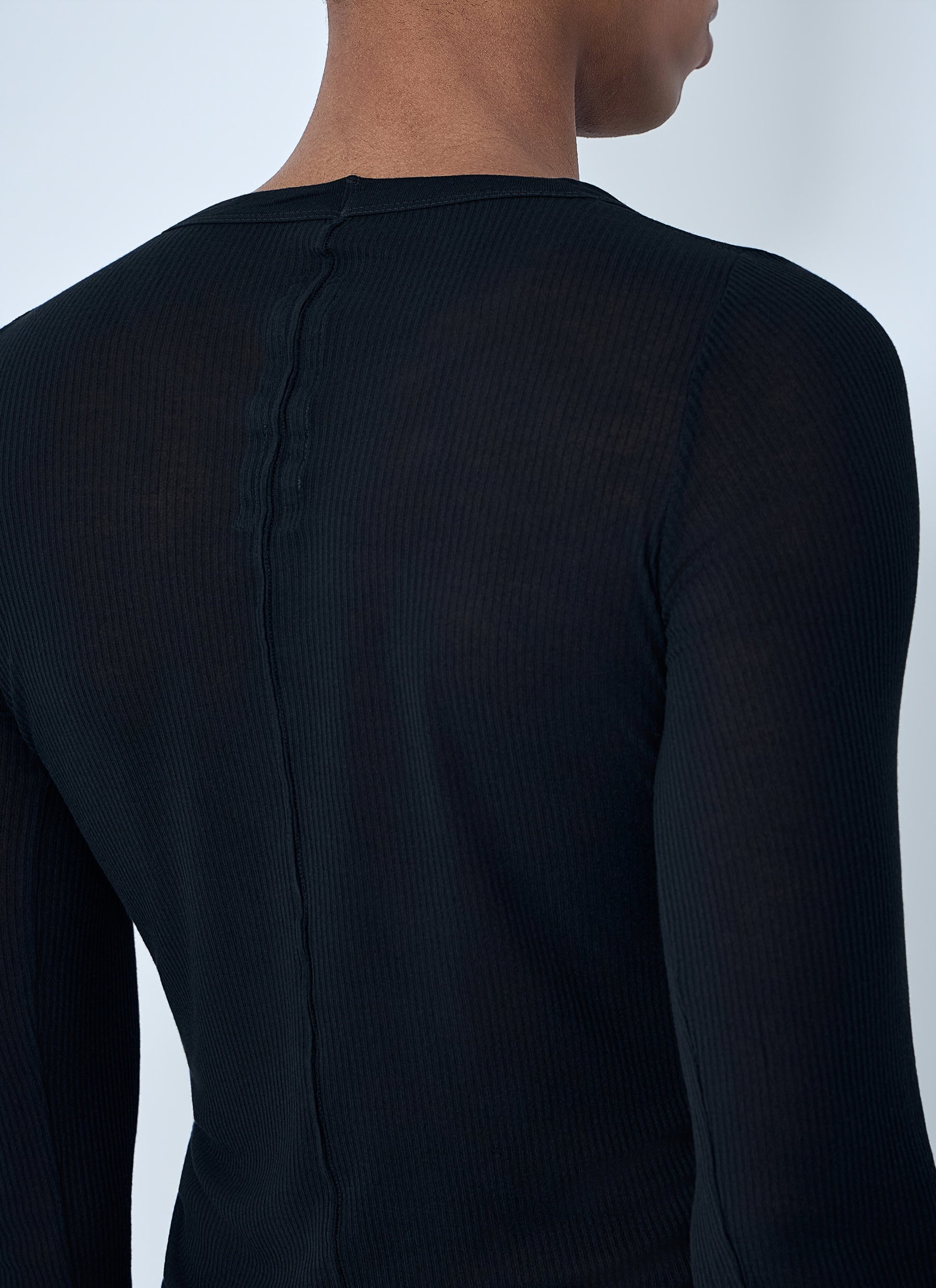 Rick Owens Men Ribbed Long Sleeve Top RICK OWENS
