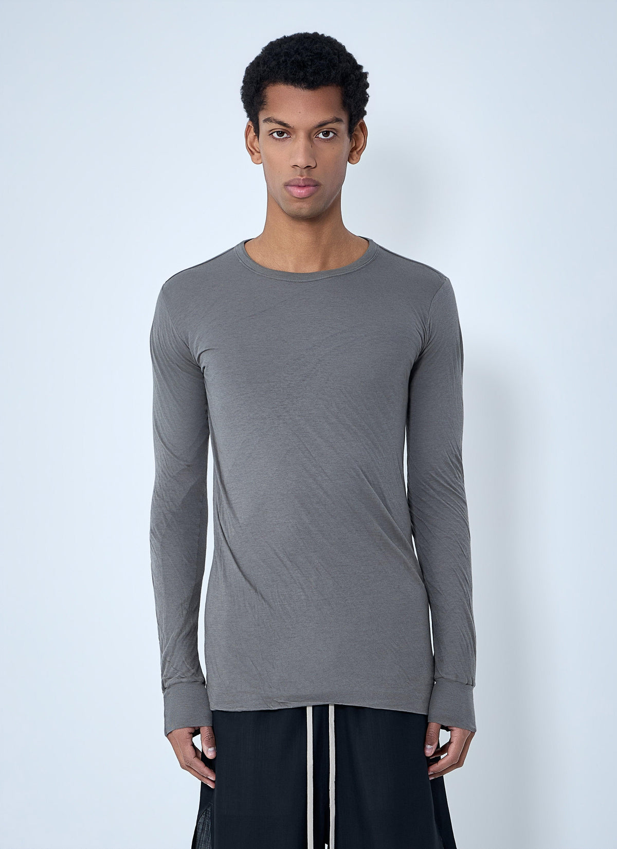 Rick Owens Men Crewneck Long Sleeve T-Shirt RICK OWENS