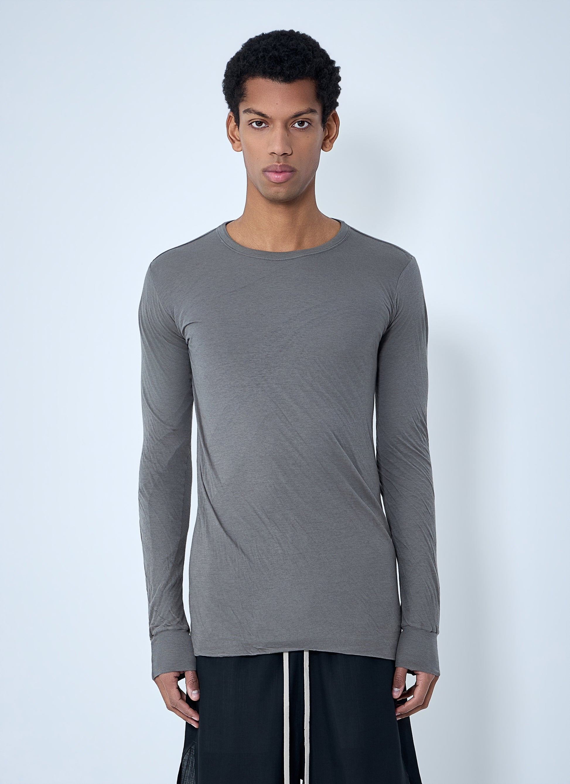 Rick Owens Men Crewneck Long Sleeve T-Shirt RICK OWENS