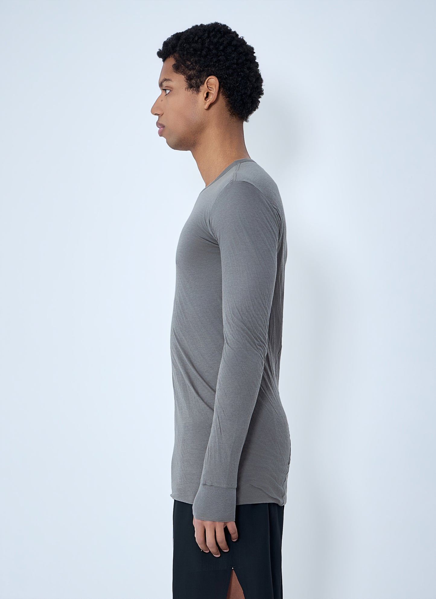 Rick Owens Men Crewneck Long Sleeve T-Shirt RICK OWENS