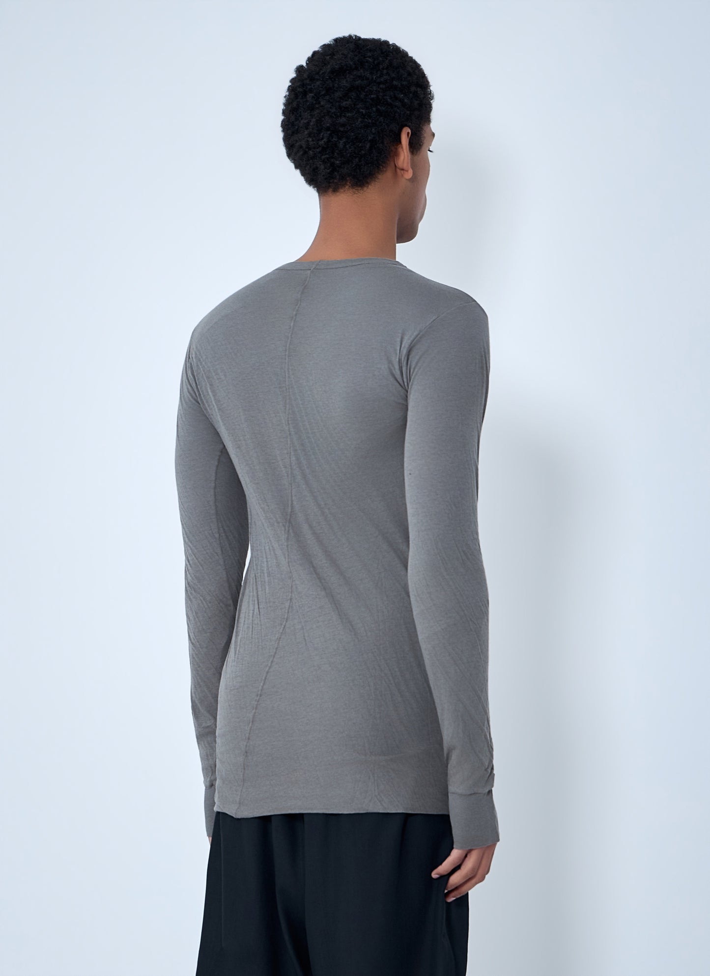 Rick Owens Men Crewneck Long Sleeve T-Shirt RICK OWENS