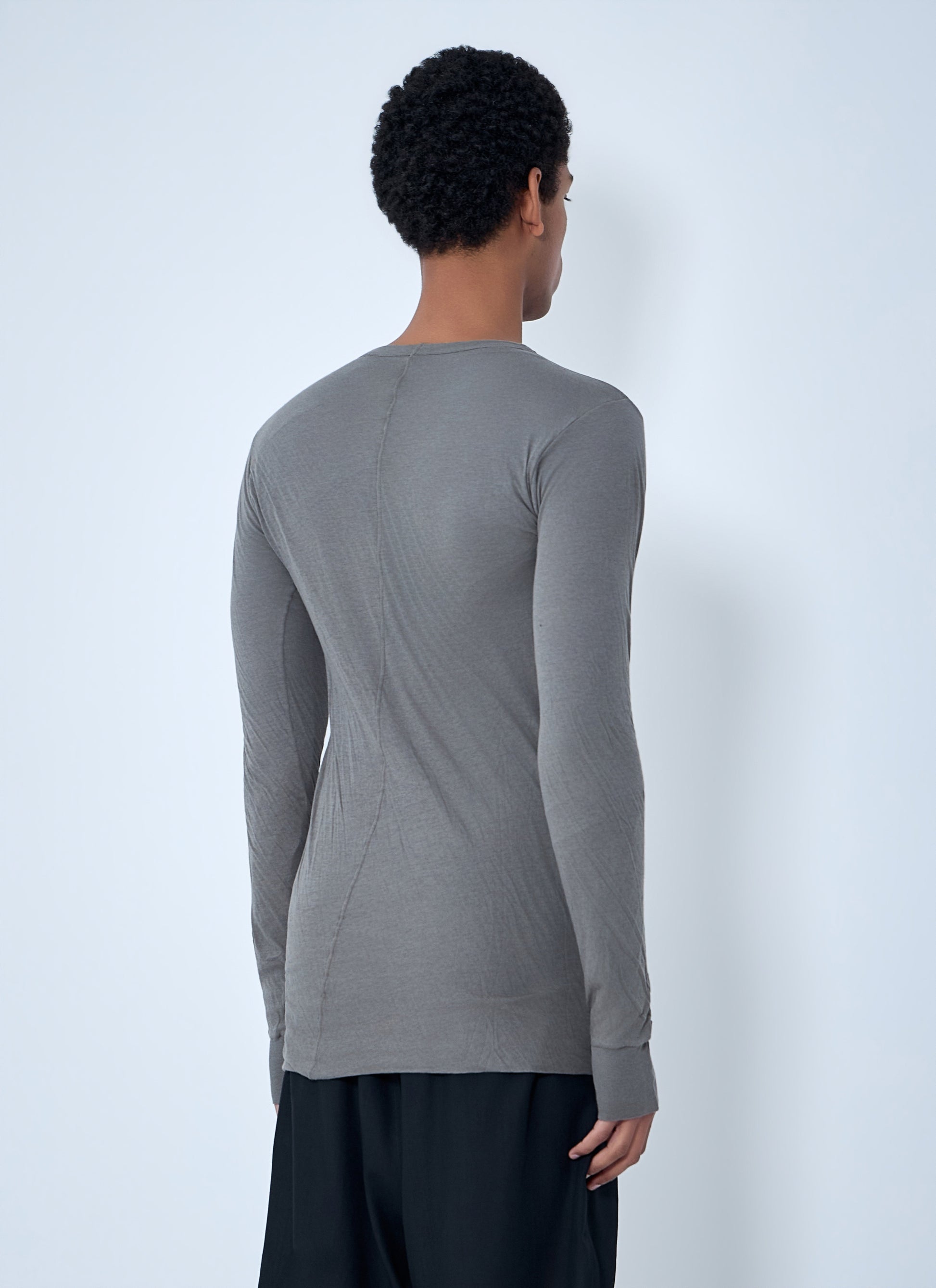 Rick Owens Men Crewneck Long Sleeve T-Shirt RICK OWENS
