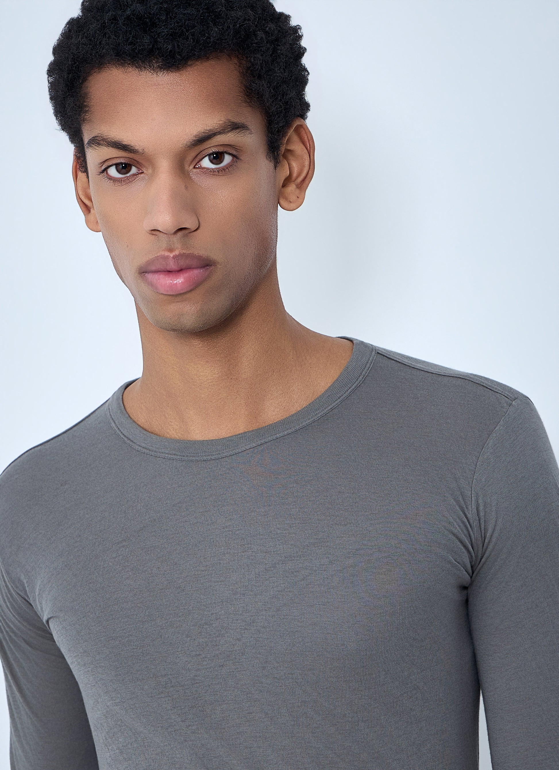 Rick Owens Men Crewneck Long Sleeve T-Shirt RICK OWENS