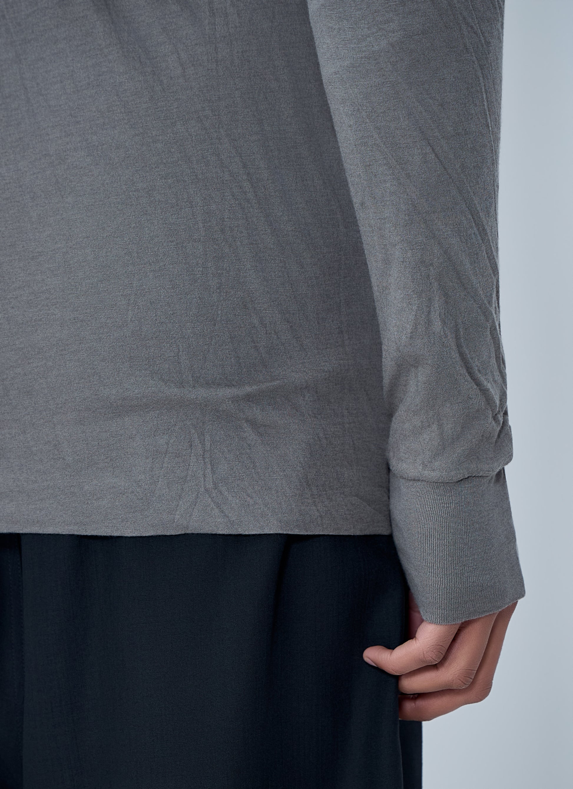 Rick Owens Men Crewneck Long Sleeve T-Shirt RICK OWENS