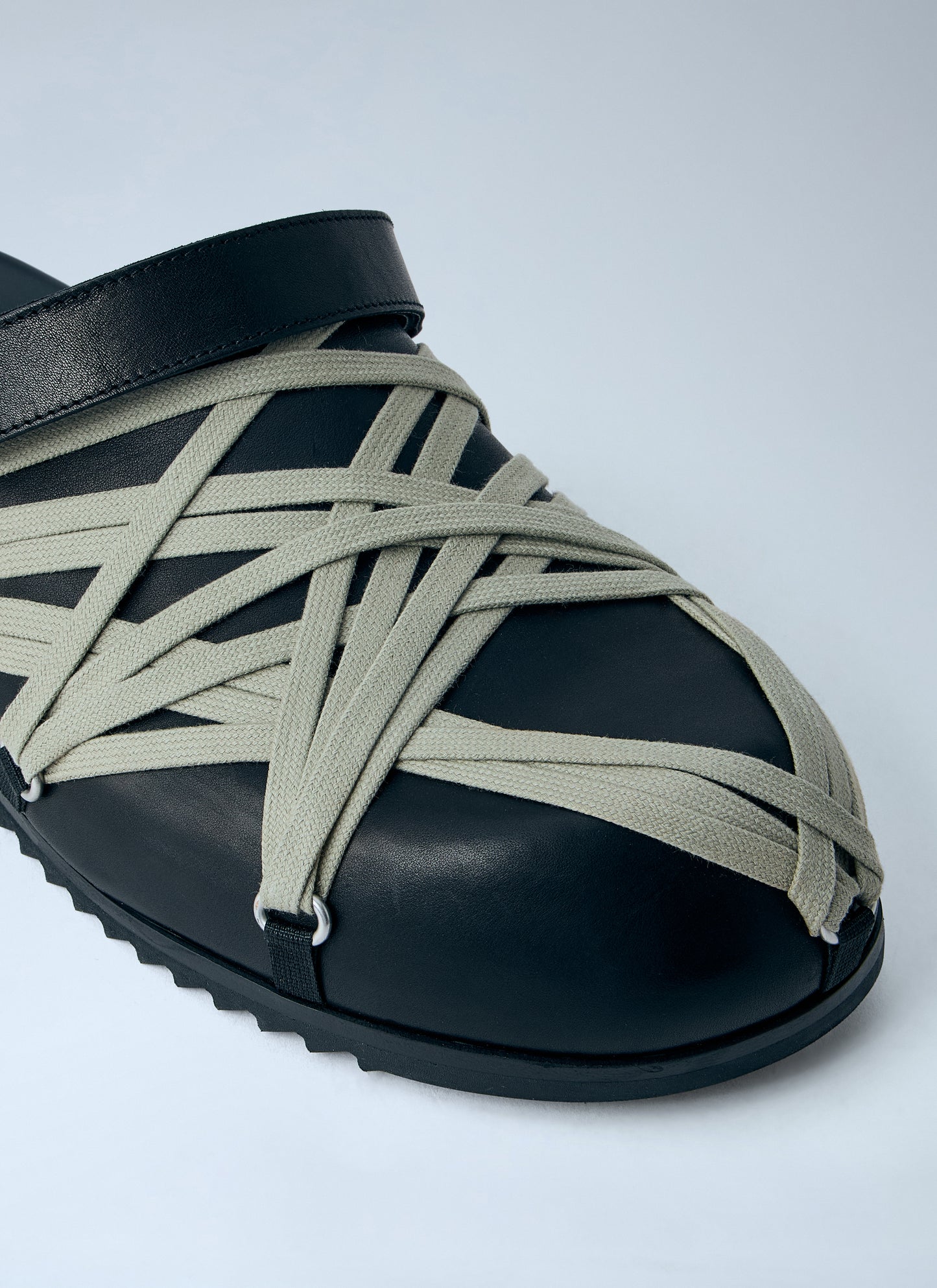 Rick Owens Men Megalace Mule Granola Flats RICK OWENS