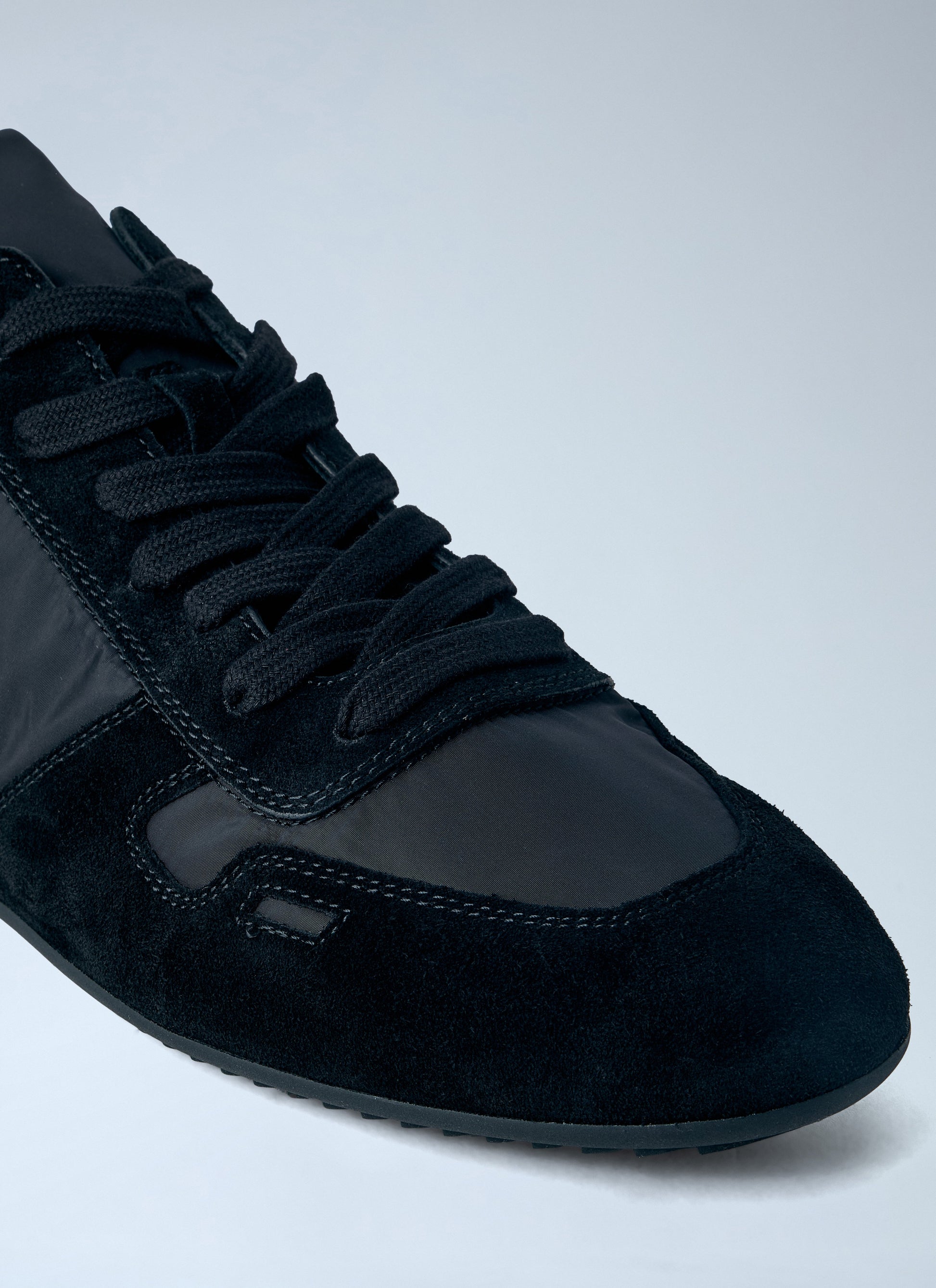 Rick Owens Men Minimal Suede-Trimmed Sneakers RICK OWENS