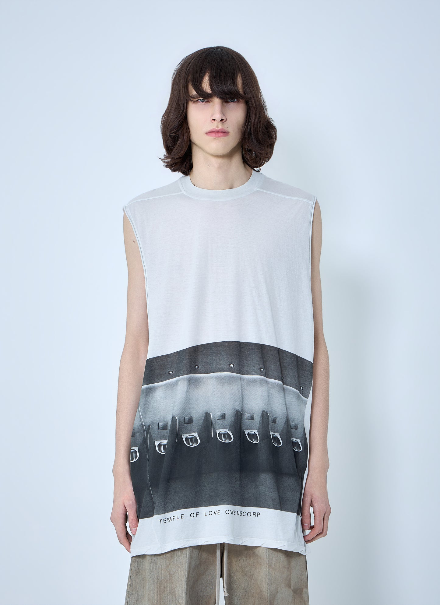 Rick Owens Men Sleeveless Graphic Top RICK OWENS