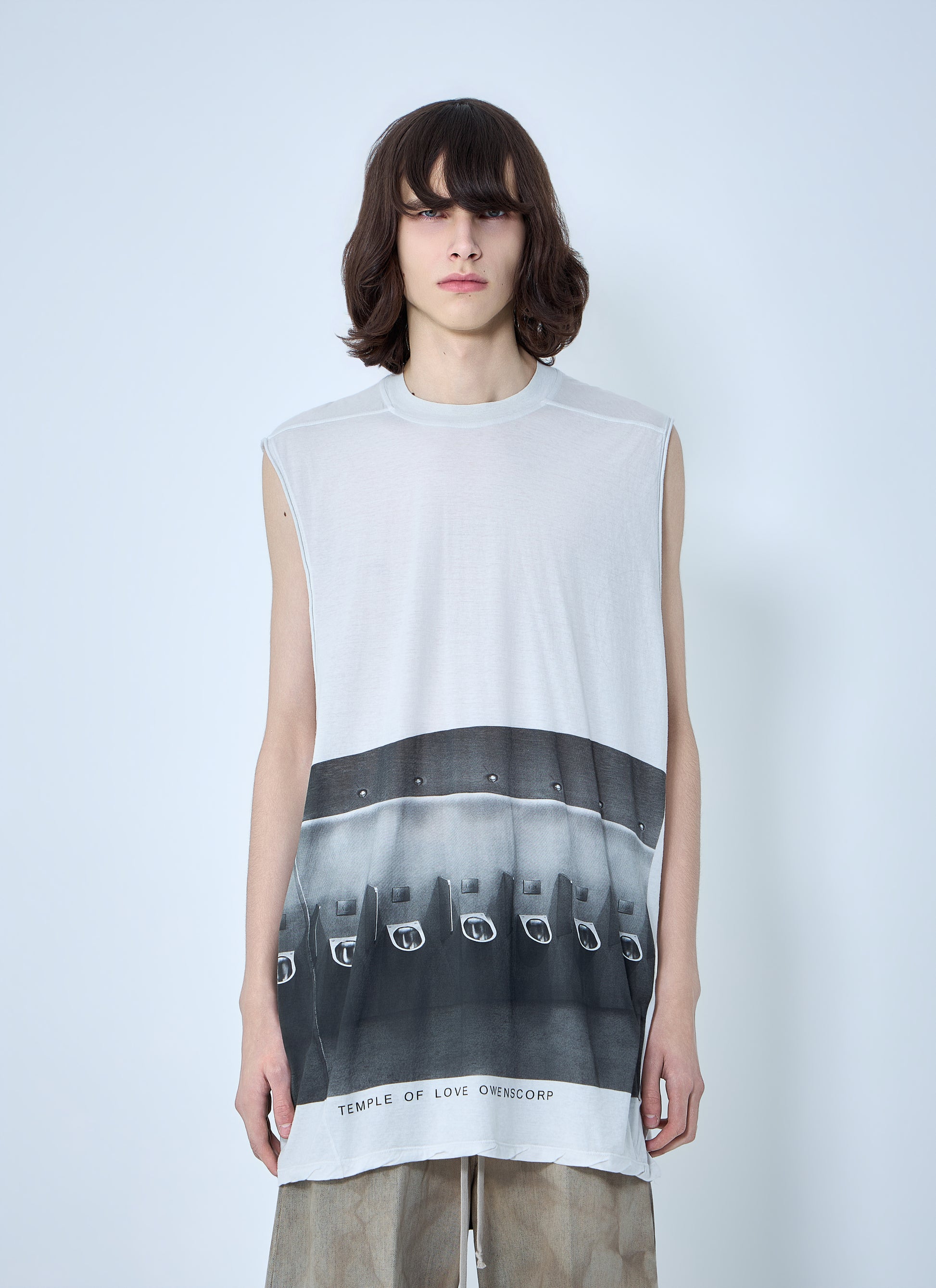 Rick Owens Men Sleeveless Graphic Top RICK OWENS