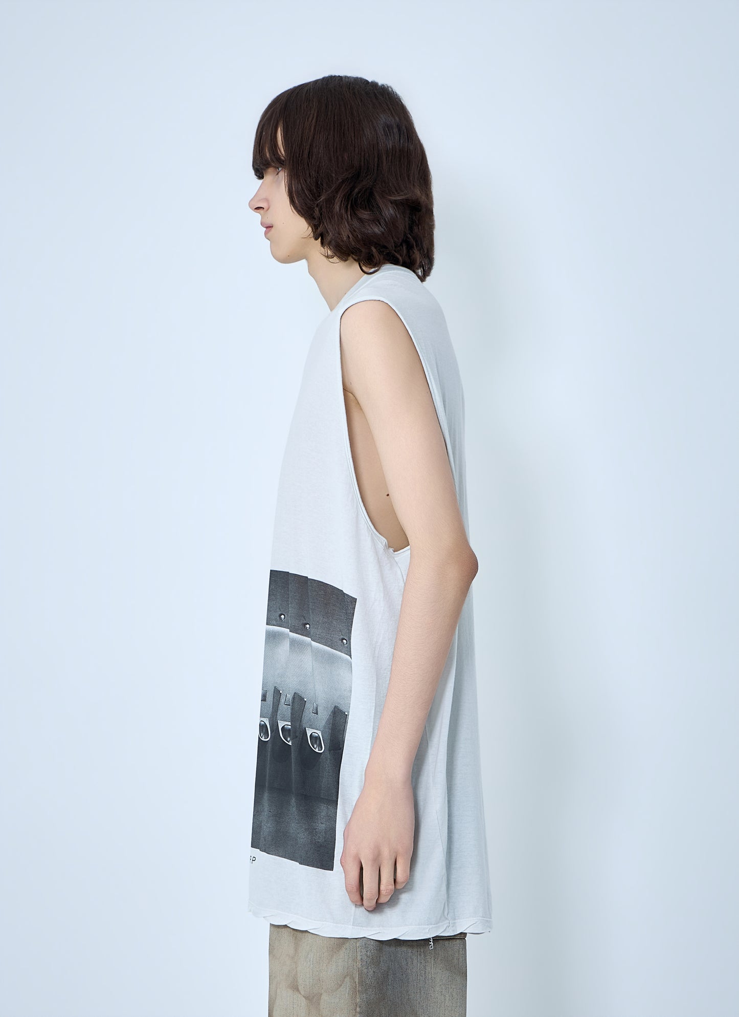 Rick Owens Men Sleeveless Graphic Top RICK OWENS