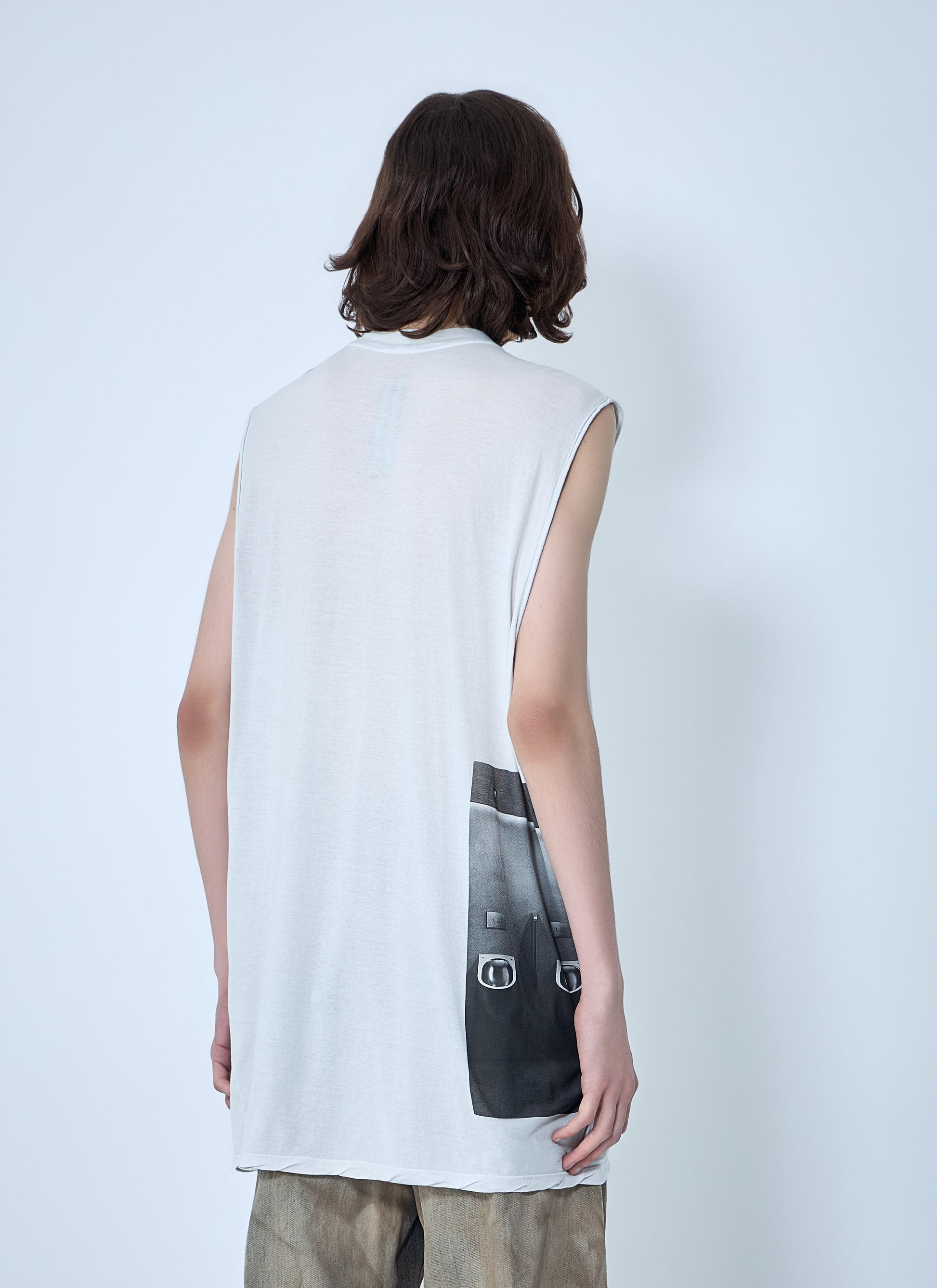 Rick Owens Men Sleeveless Graphic Top RICK OWENS