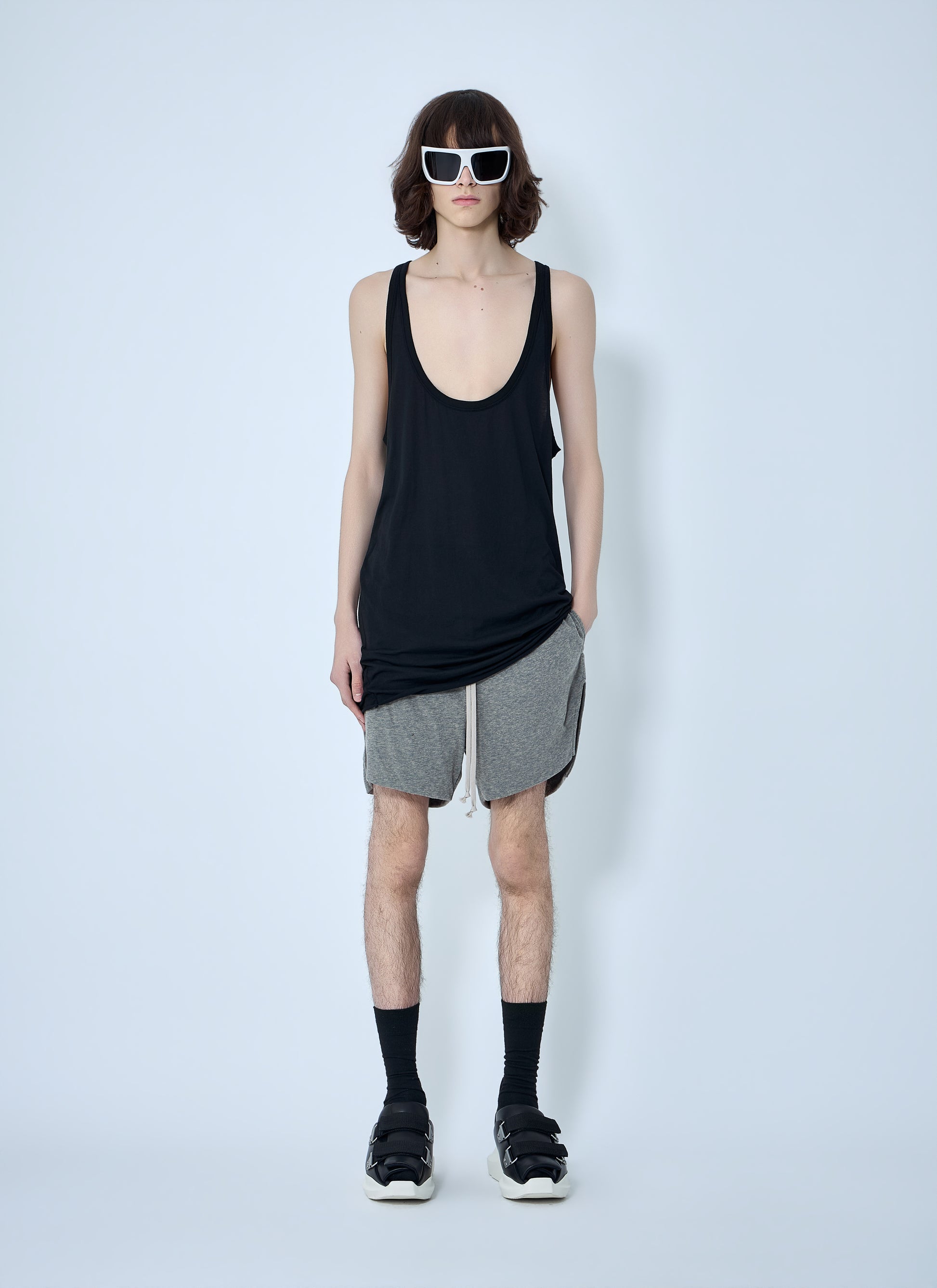 Rick Owens Men Elasticated Waist Jersey Shorts RICK OWENS