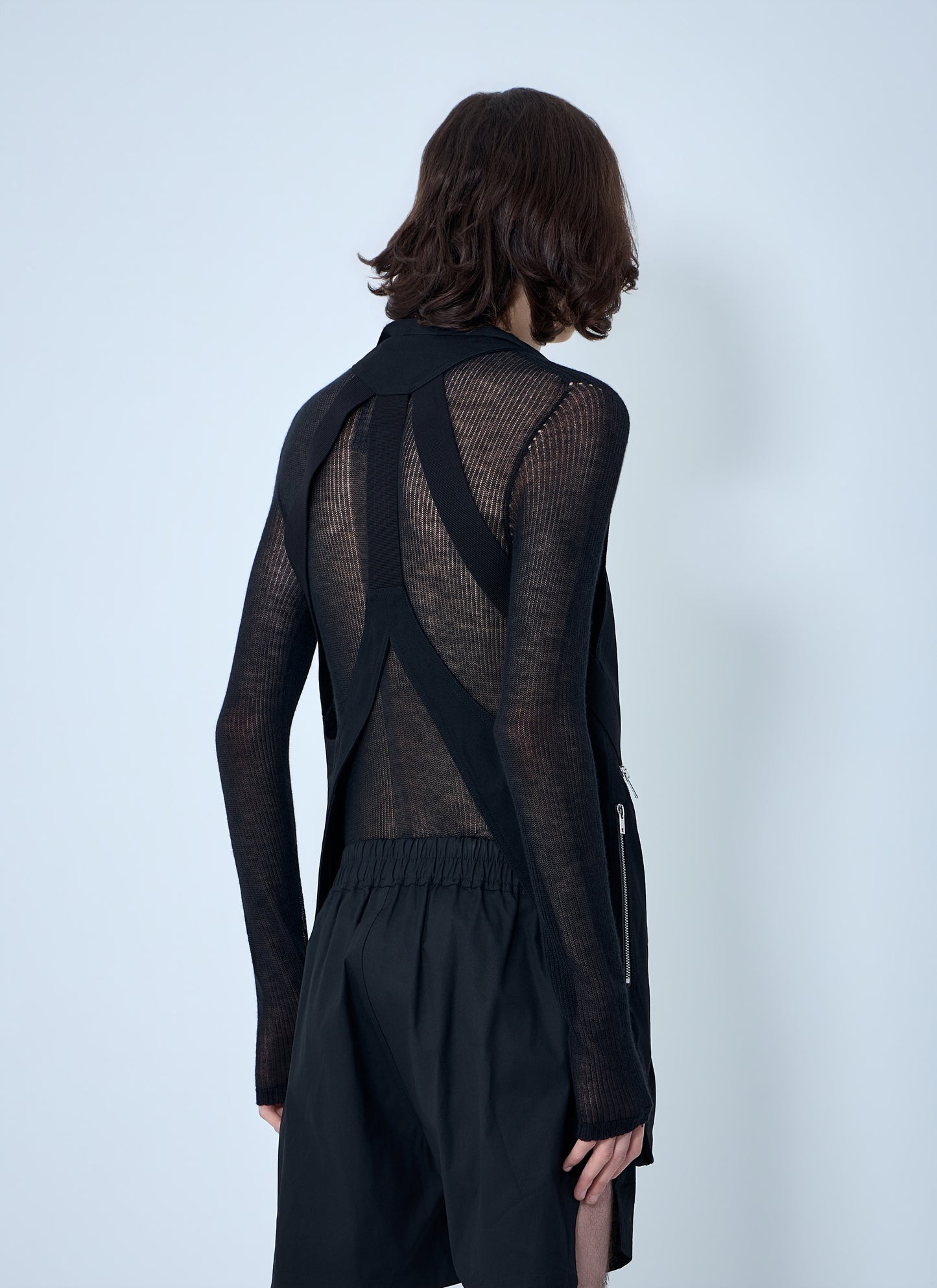 Rick Owens Men Asymmetric Zip Detail Vest RICK OWENS