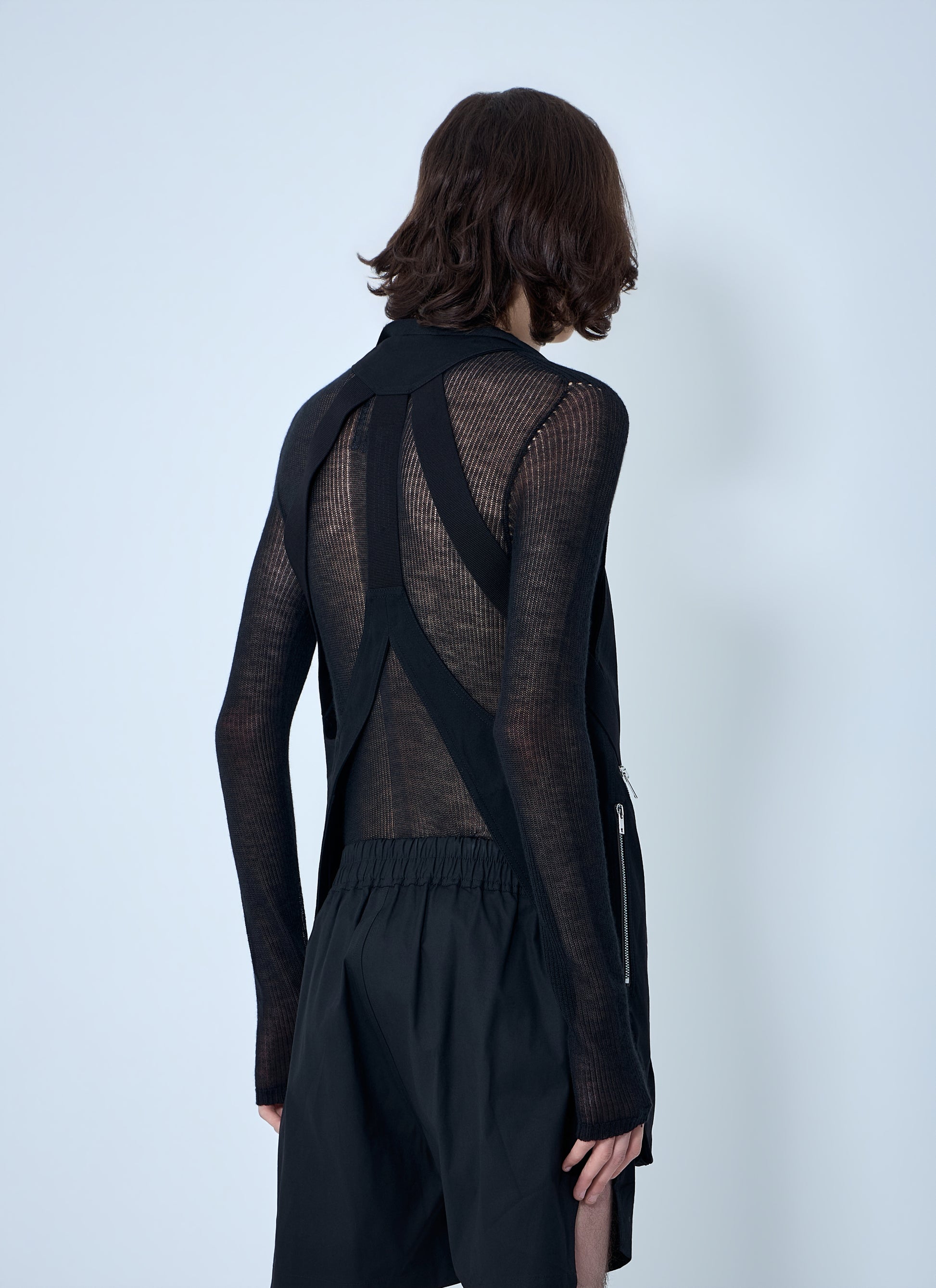 Rick Owens Men Asymmetric Zip Detail Vest RICK OWENS