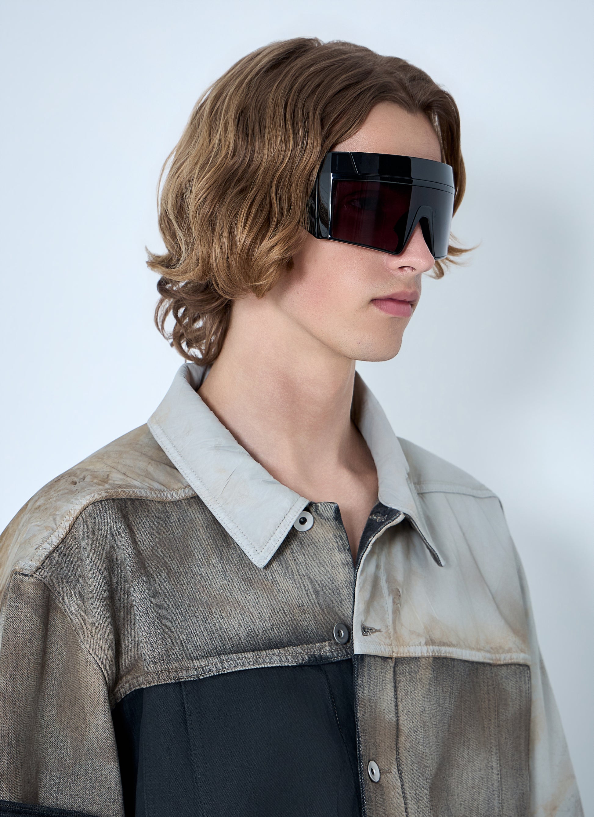 Rick Owens Men Shield-Frame Sunglasses RICK OWENS