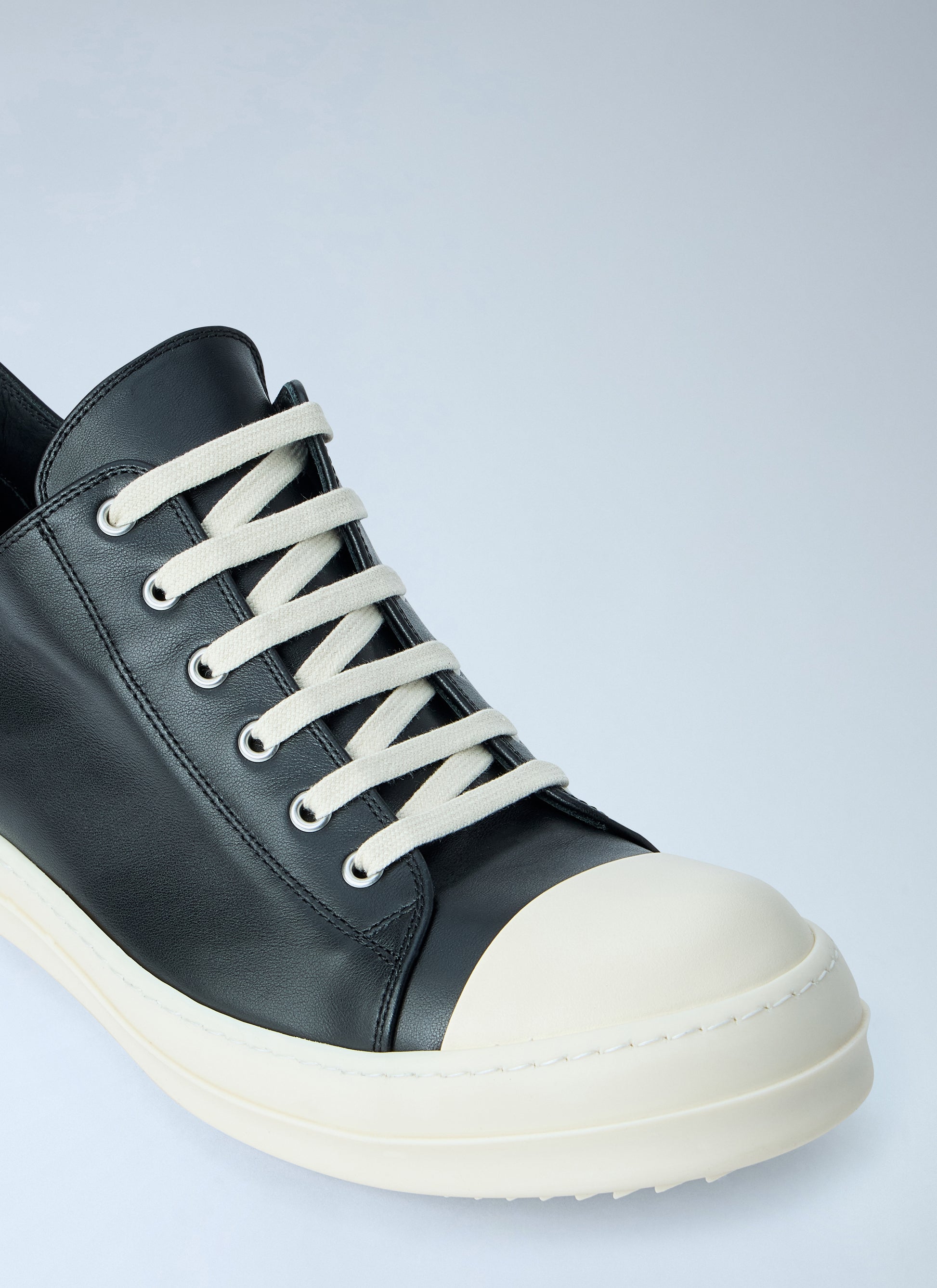 Rick Owens Men Leather Low-Top Sneakers RICK OWENS