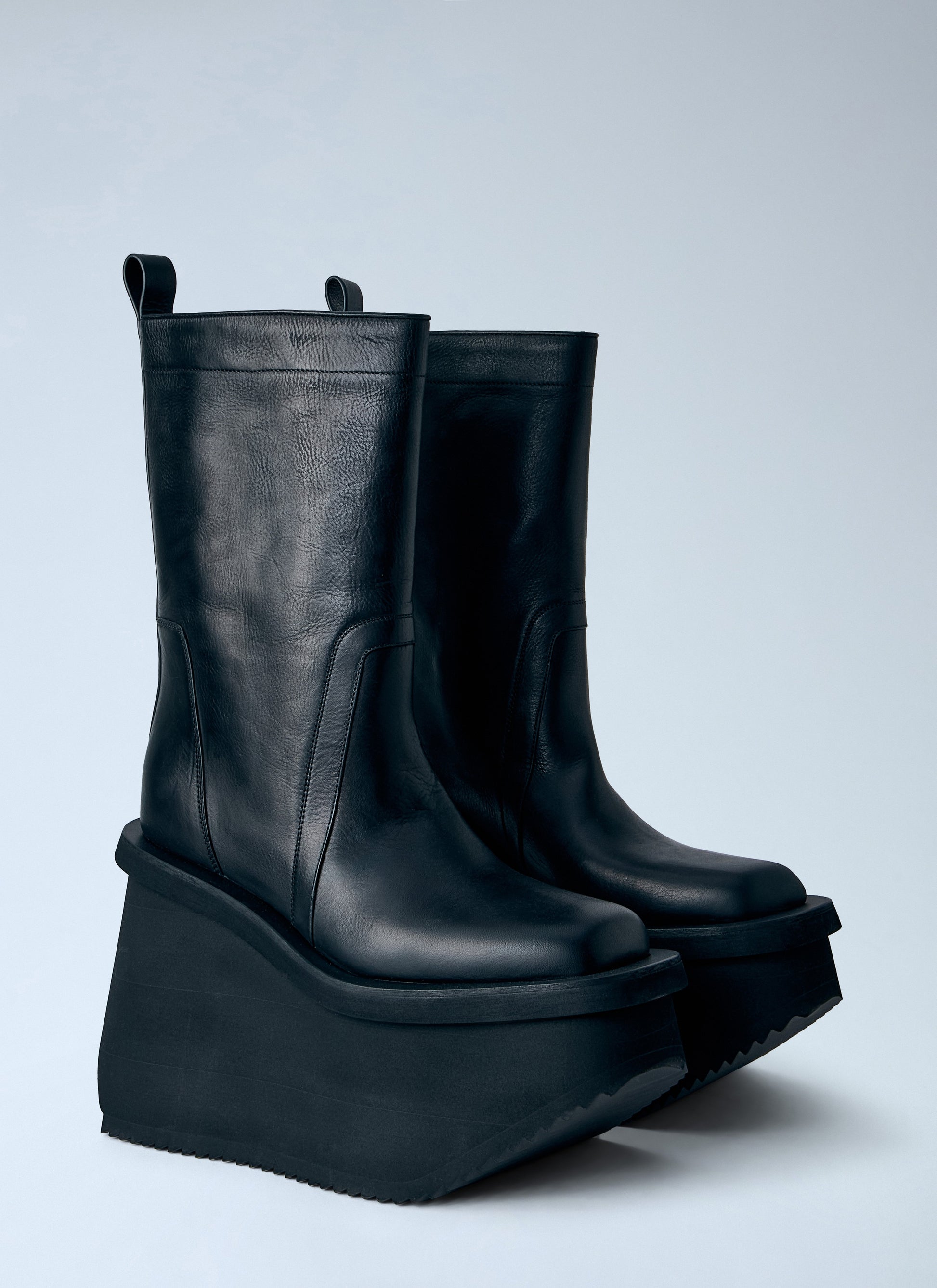 Rick Owens Men Factory Leather Boots RICK OWENS