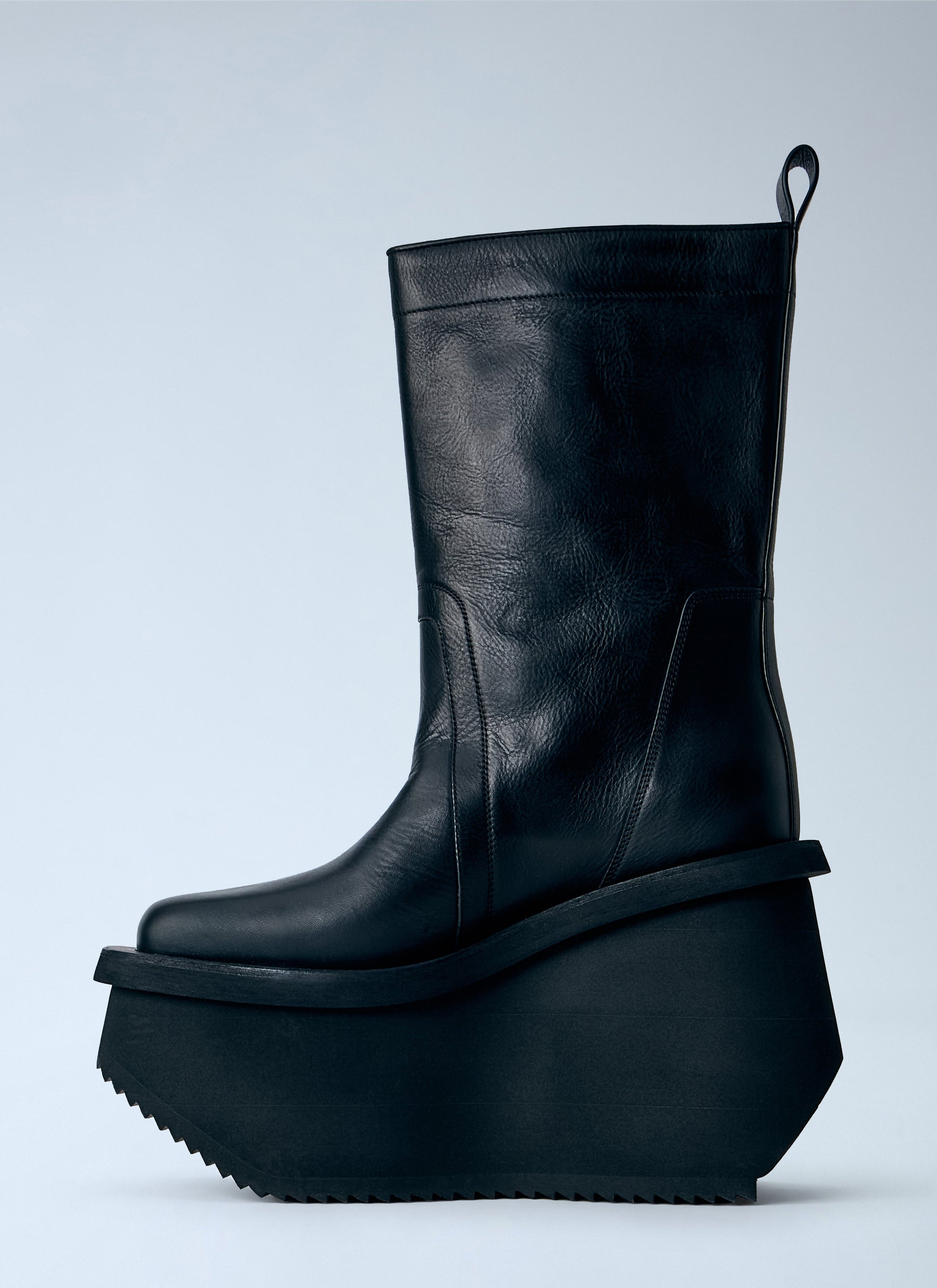 Rick Owens Men Factory Leather Boots RICK OWENS