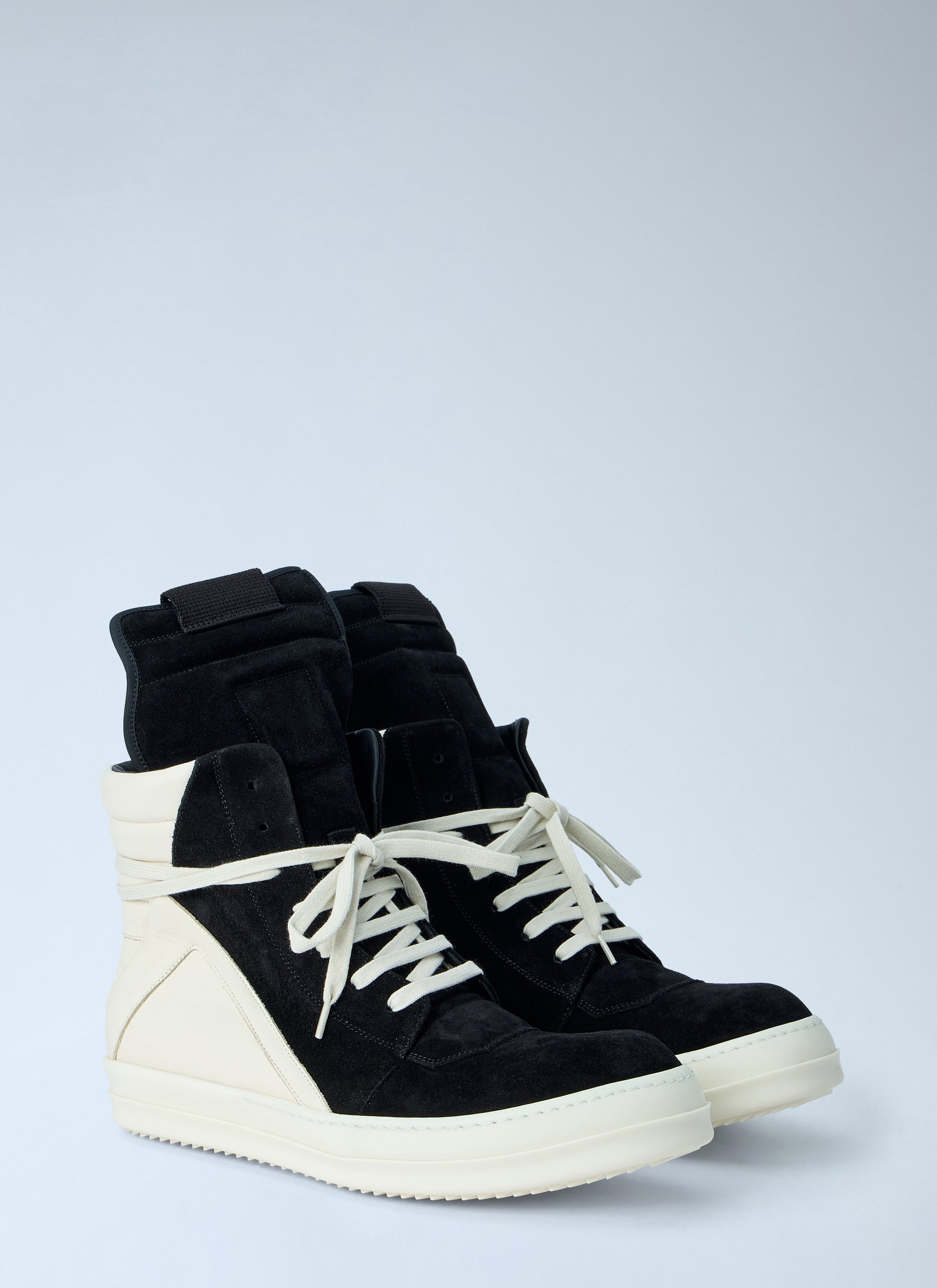 Rick Owens Men High-Top Suede Geobasket Sneakers RICK OWENS