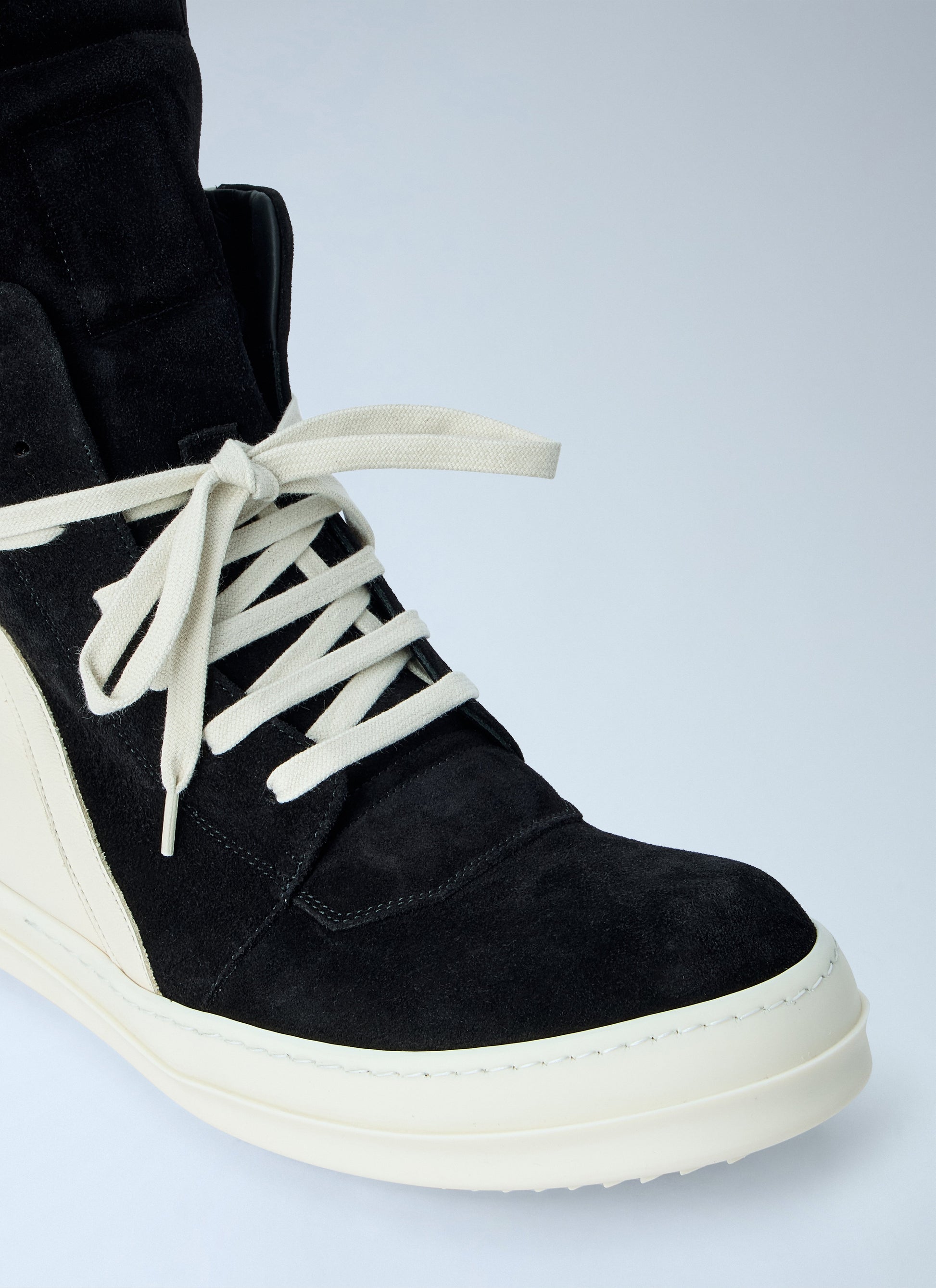 Rick Owens Men High-Top Suede Geobasket Sneakers RICK OWENS