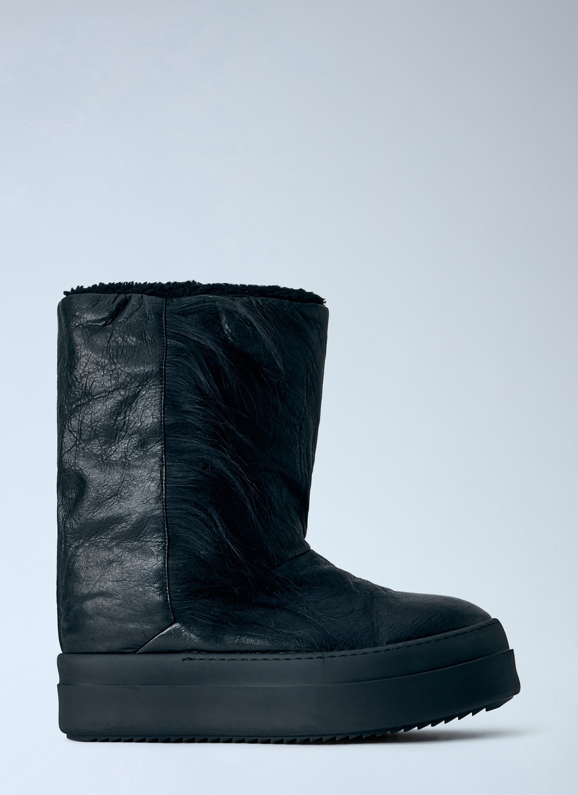 Rick Owens Men Fringed Mega Bumper Lunar Boots RICK OWENS