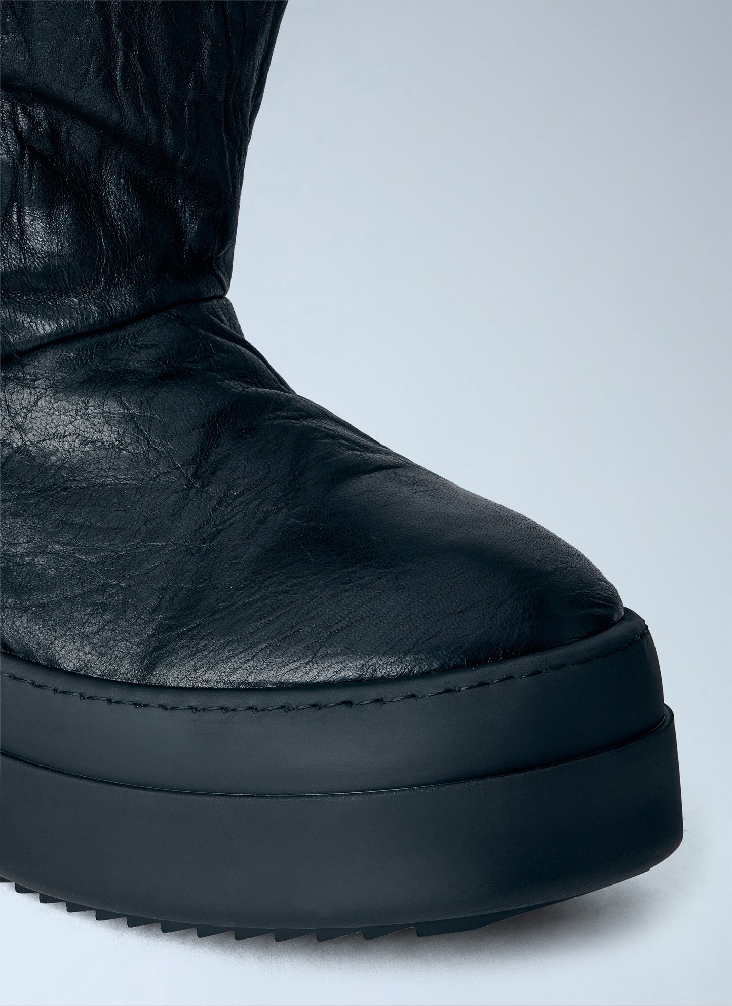 Rick Owens Men Fringed Mega Bumper Lunar Boots RICK OWENS
