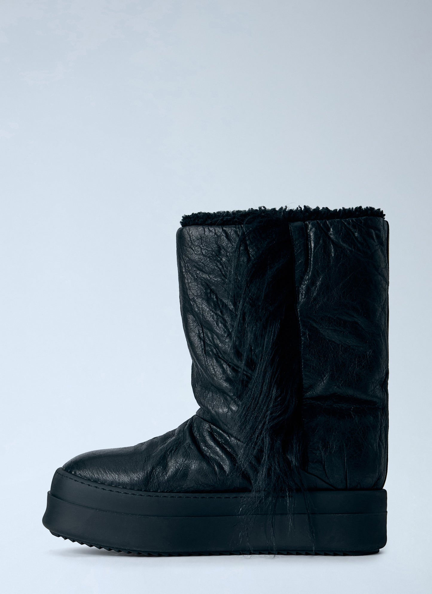 Rick Owens Men Fringed Mega Bumper Lunar Boots RICK OWENS