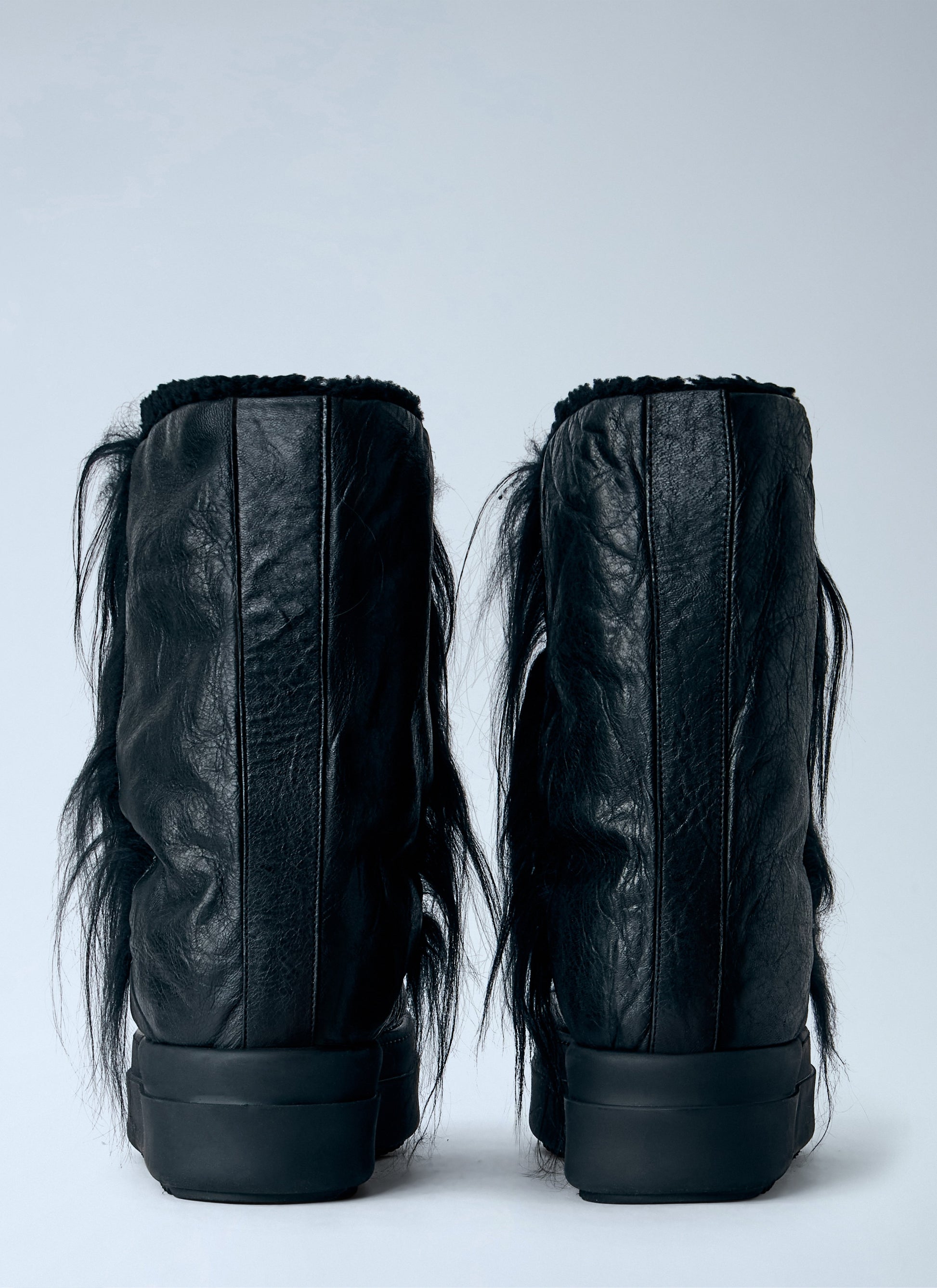 Rick Owens Men Fringed Mega Bumper Lunar Boots RICK OWENS