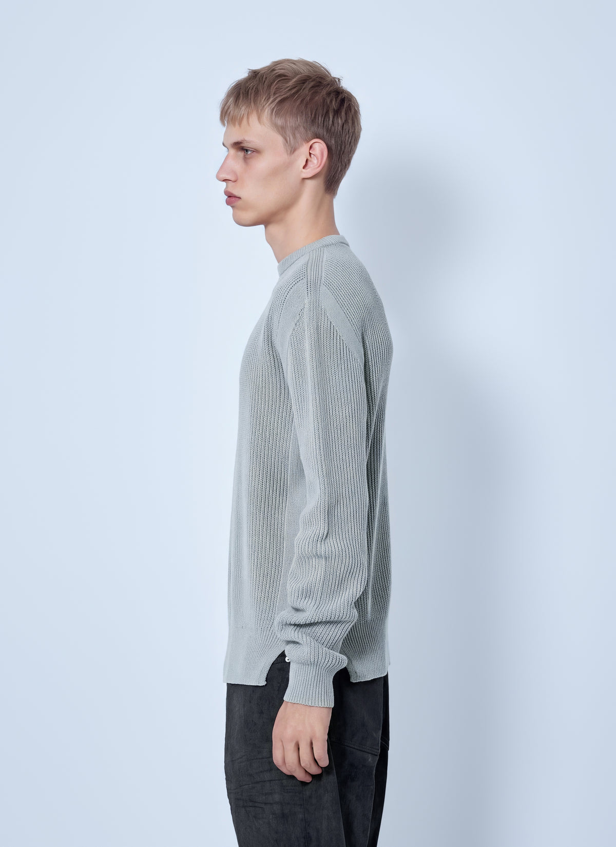 Rick Owens Men Fisherman Round Neck Sweater RICK OWENS