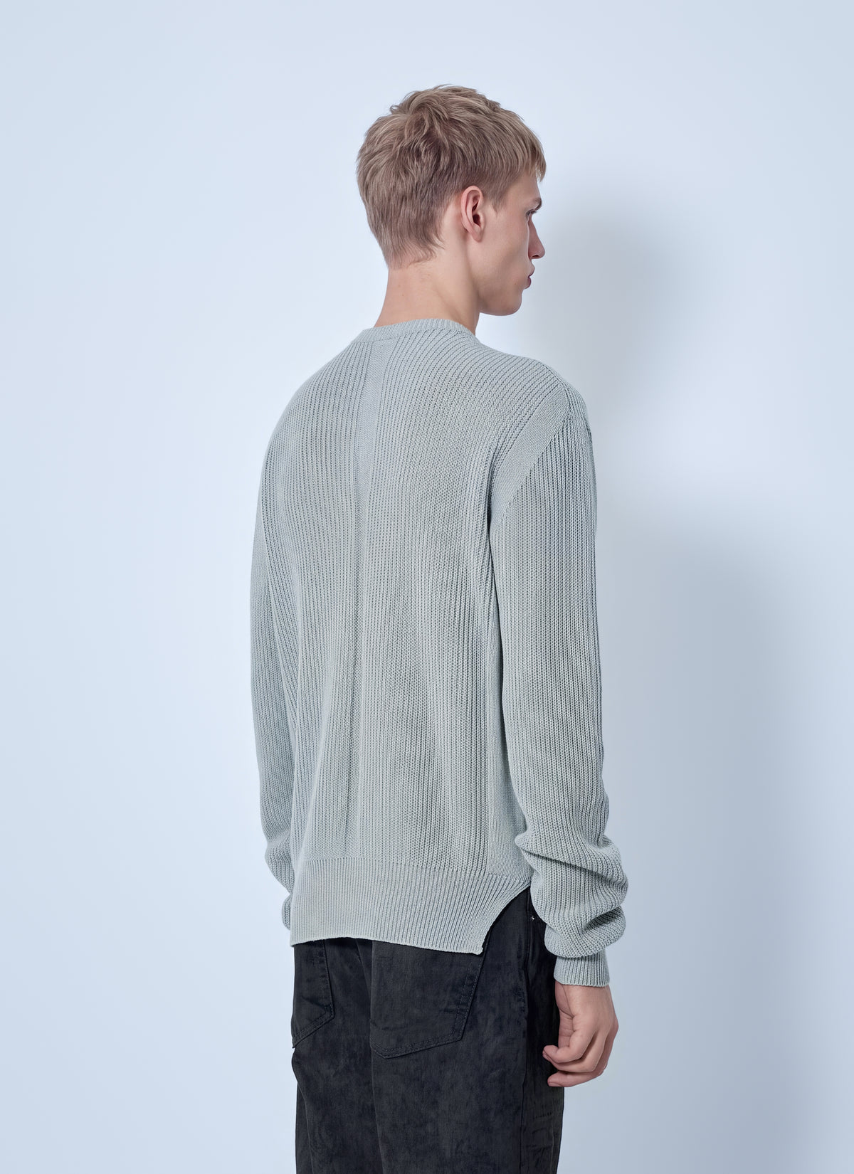 Rick Owens Men Fisherman Round Neck Sweater RICK OWENS