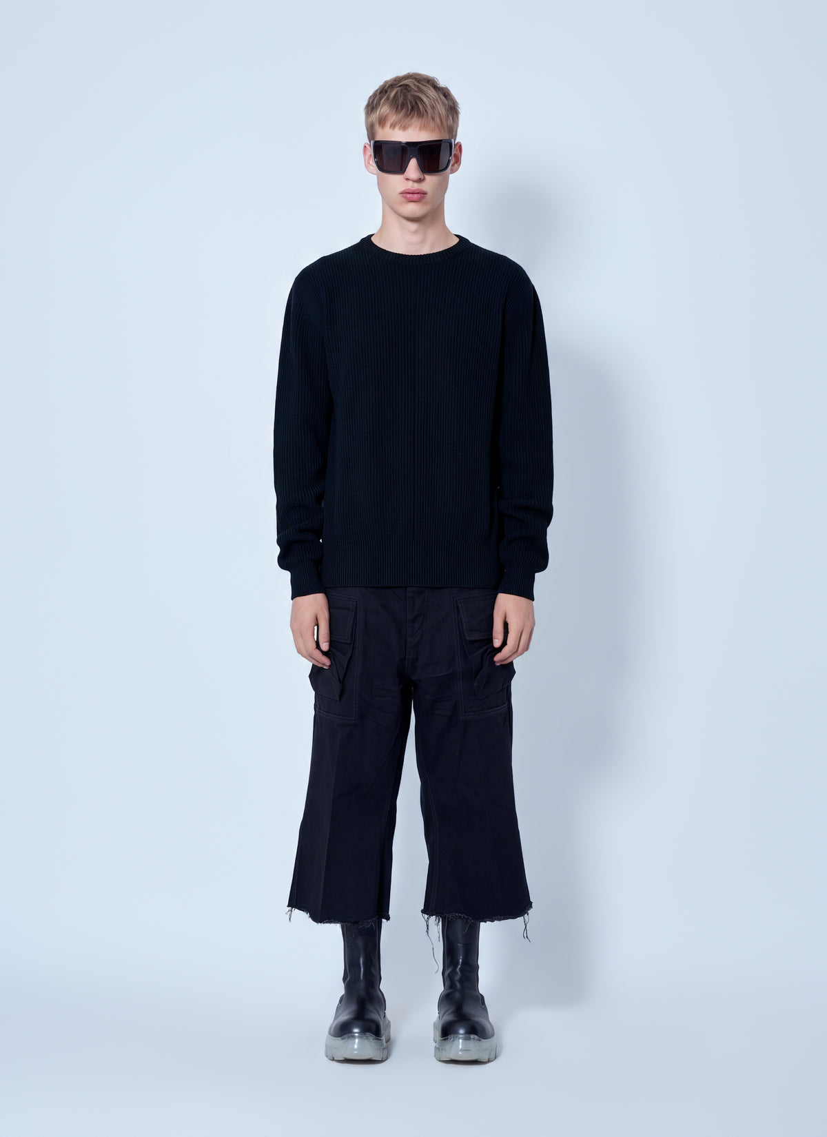 Rick Owens Men Fisherman Round Neck Sweater RICK OWENS
