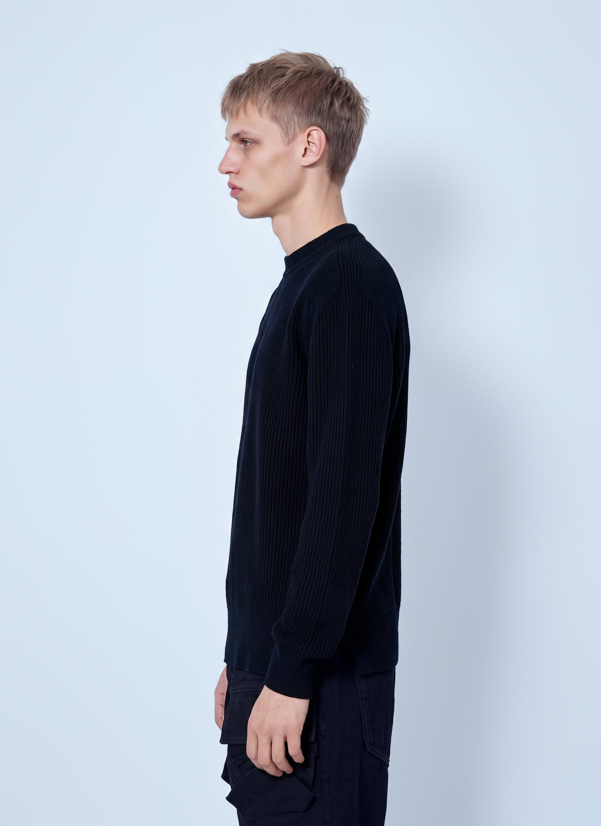Rick Owens Men Fisherman Round Neck Sweater RICK OWENS