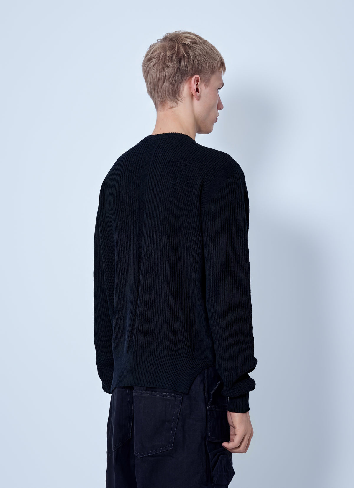 Rick Owens Men Fisherman Round Neck Sweater RICK OWENS