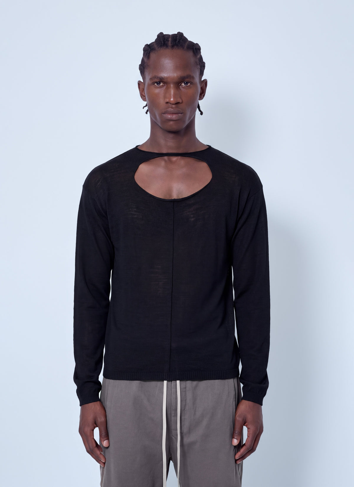 Rick Owens Men Cut-Out Detail Sweater RICK OWENS