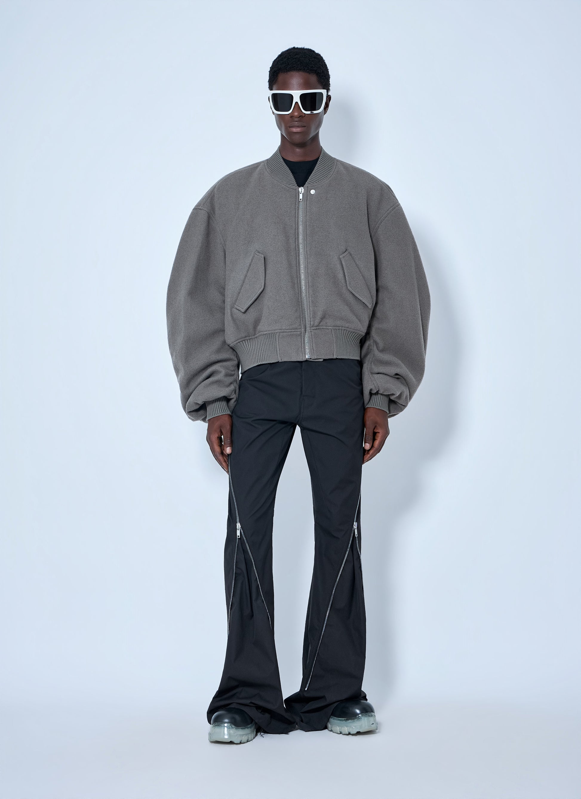 Rick Owens Men Zip-Up Bomber Jacket RICK OWENS